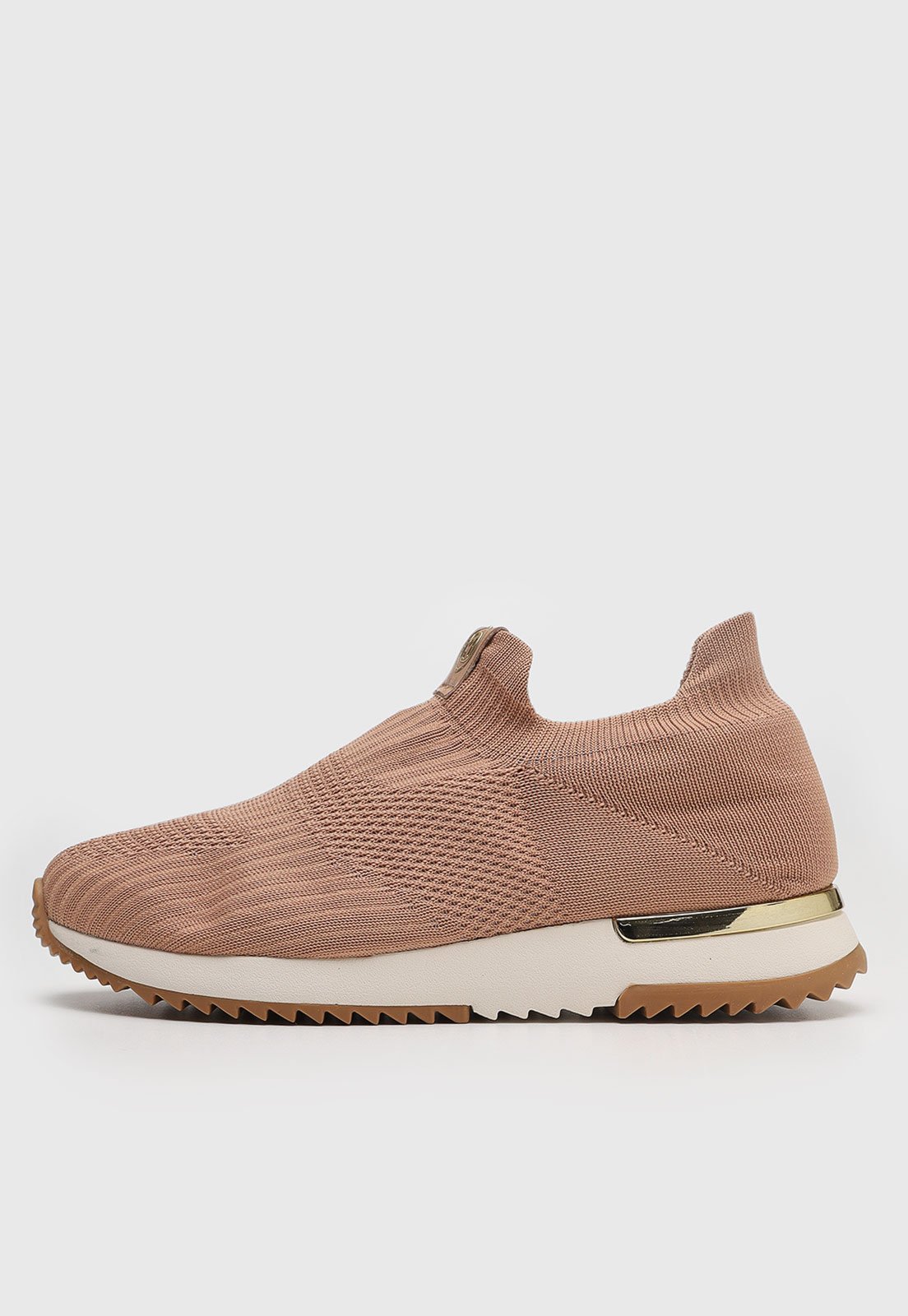 Tênis Feminino Modare Slip-On Knit Nude Rosado