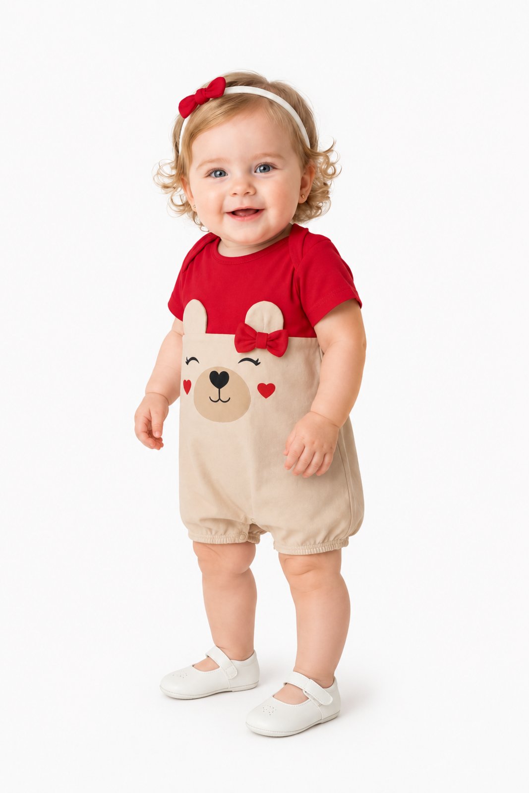 Infantil - Conjunto Urso D Bell Outlet Fashion Vermelho