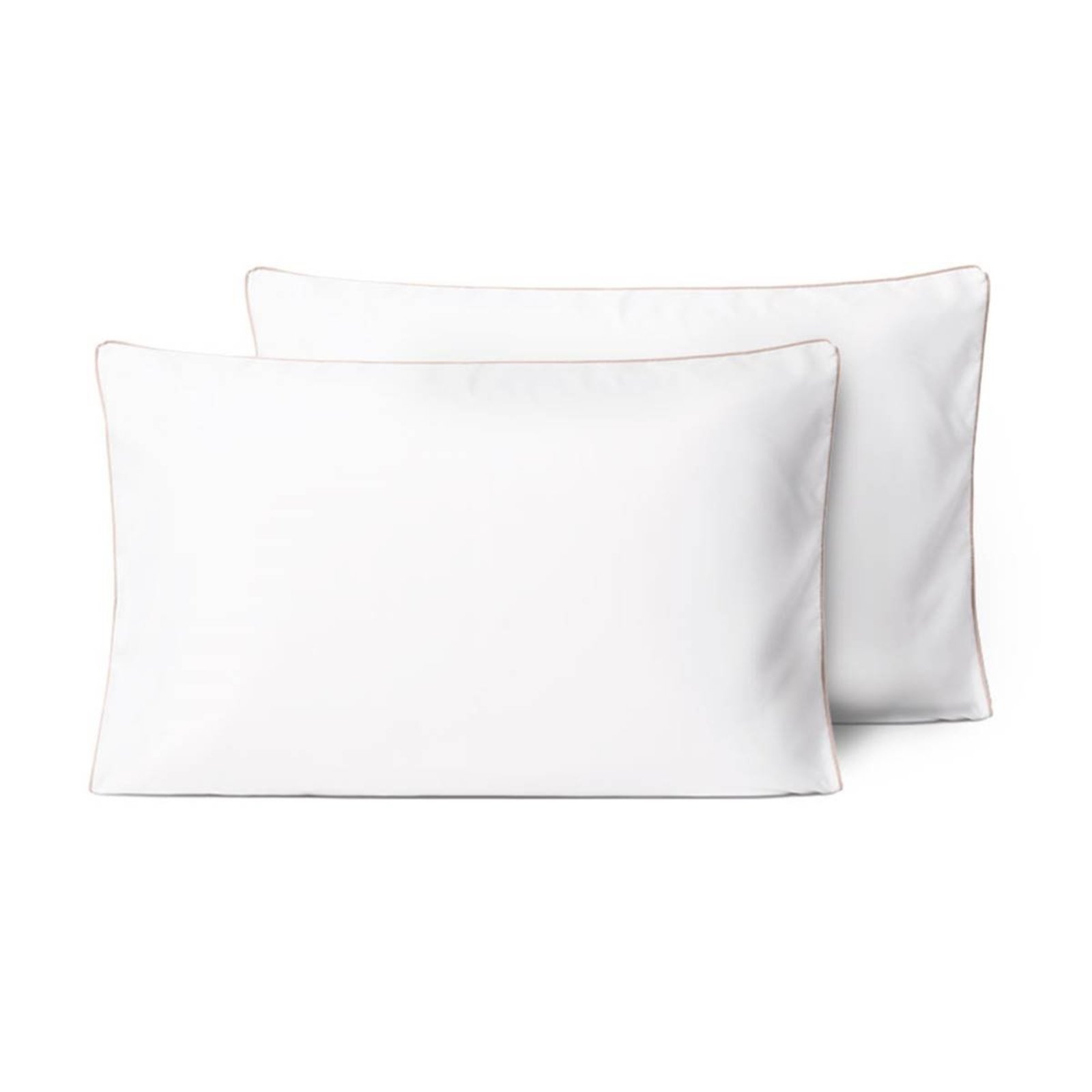 Kit 2 Fronhas Casa Modelo Enxovais 50cm x 70cm Micropercal 200 Fios Linea Bege