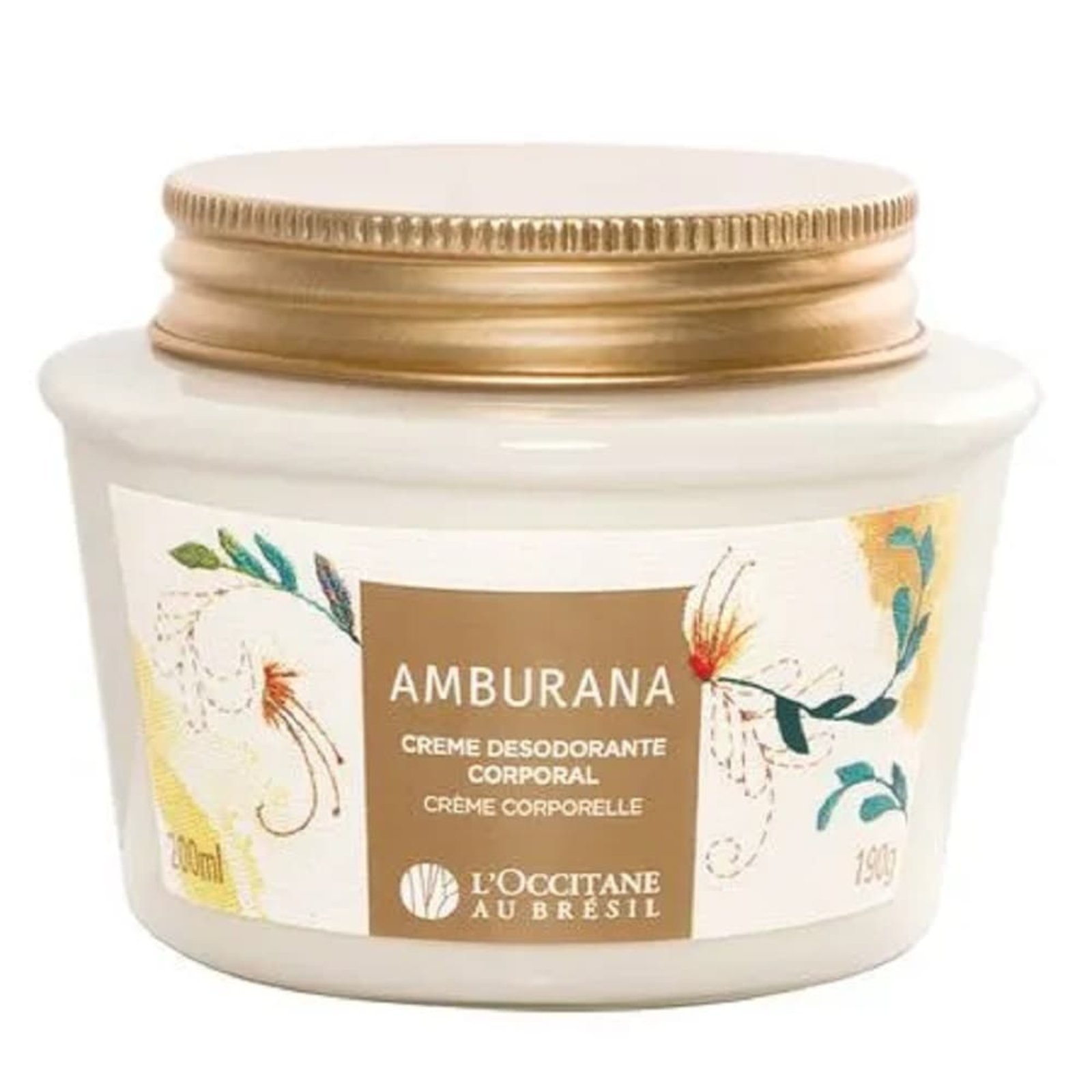 Creme Desodorante Corporal Amburana L’Occitane Au Brésil 200ml