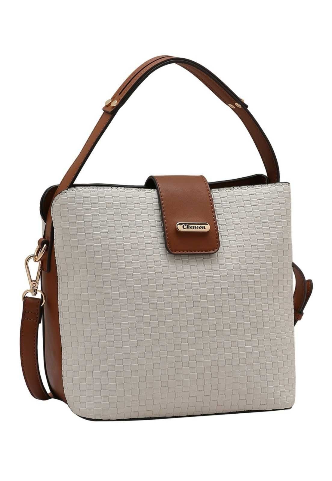 Bolsa Feminina Chenson Duo Colors 3485264 Bege