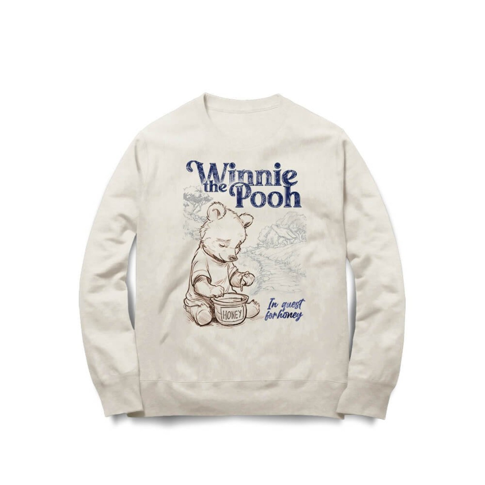 Moletom Ursinho Pooh - Off White - Casual - Studio Geek