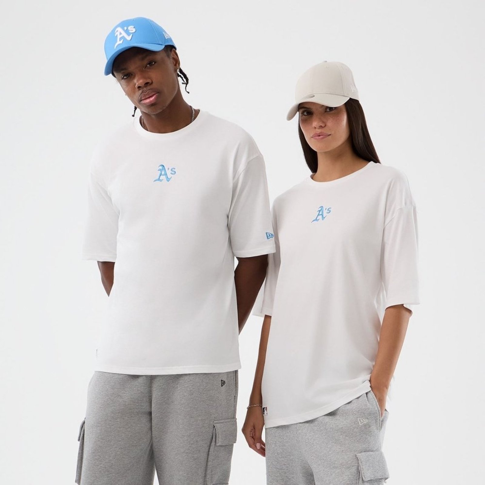 Camiseta New Era Regular Oakland Athletics Branco