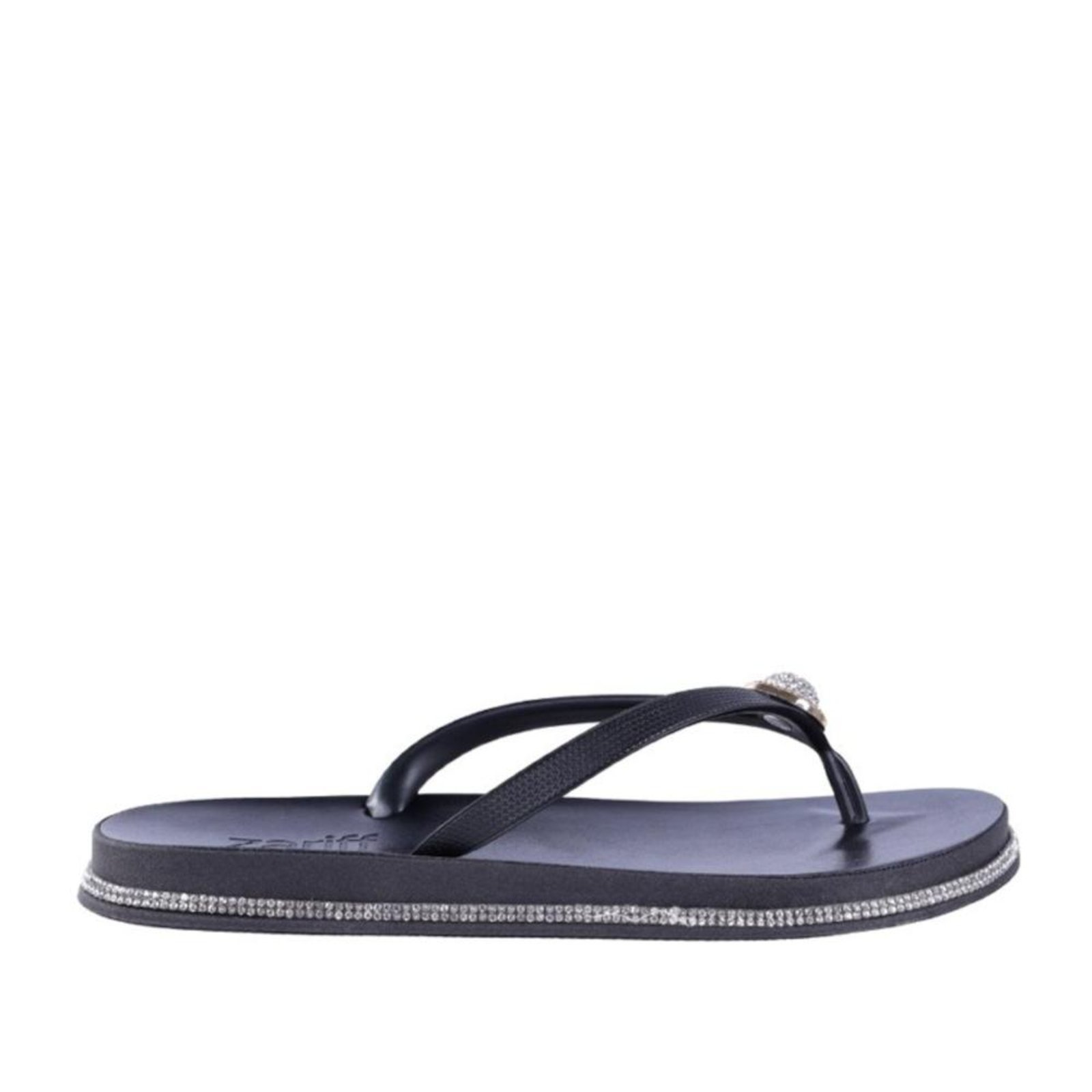 Chinelo Feminino Zariff Pr161 Preto Preto