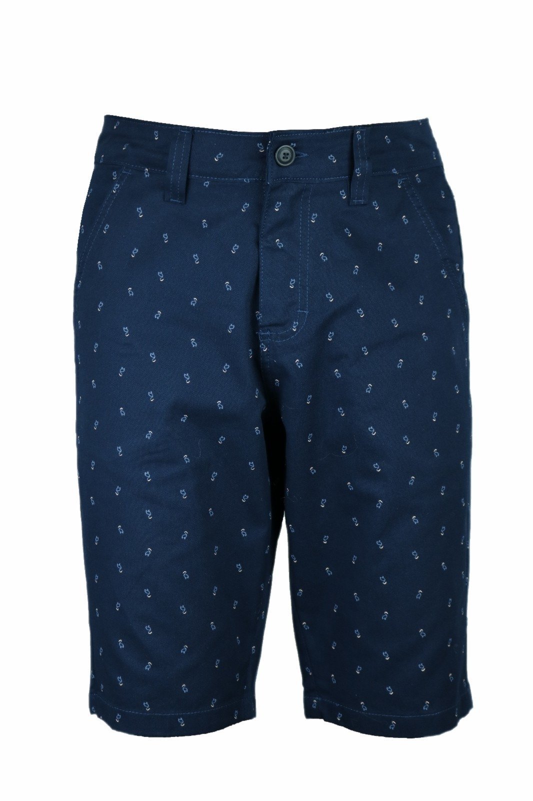 Bermuda Masculina Brim Algodão 1700 Marinho