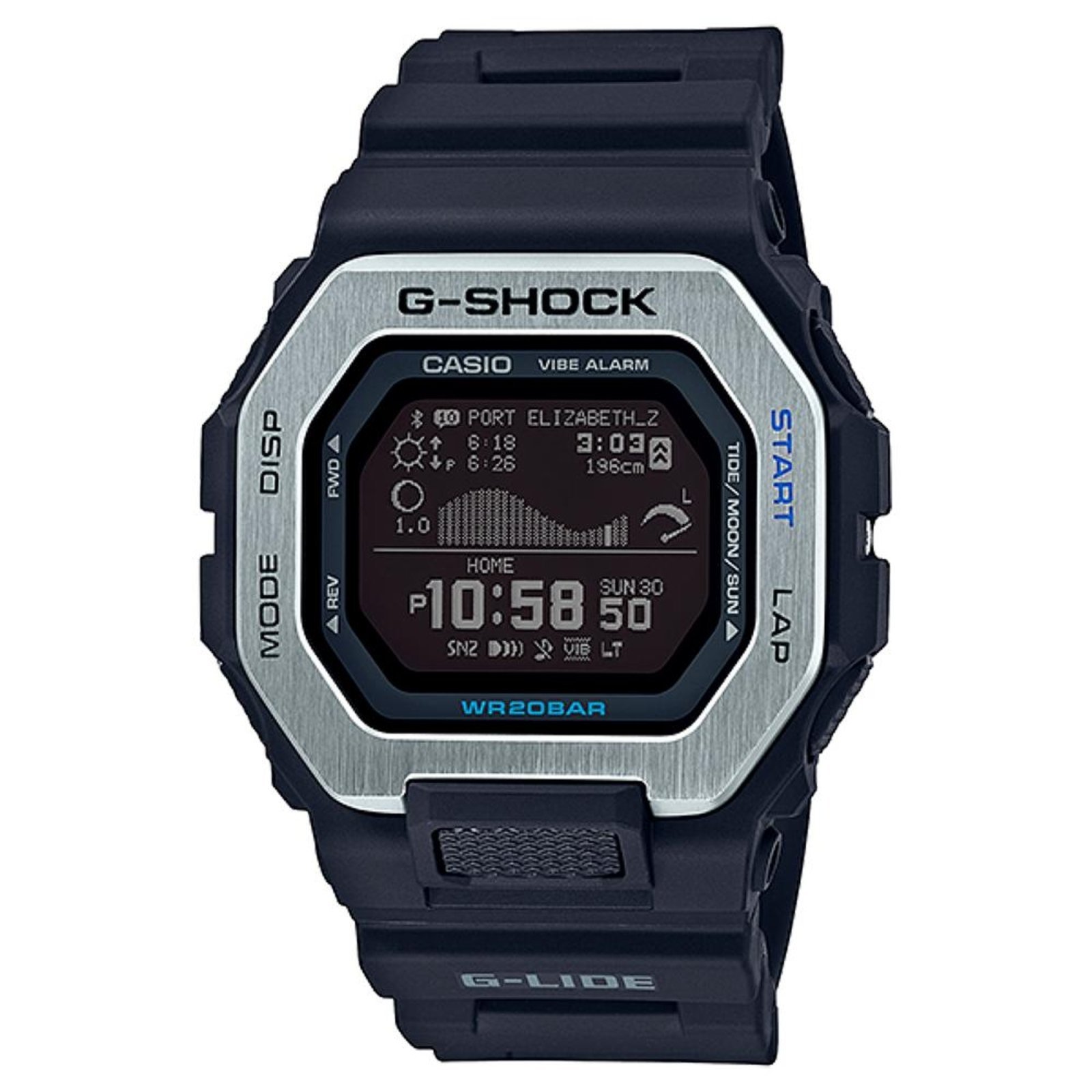 Vista 2 Relógio G-Shock GBX-100-1DR preto G-SHOCK preto