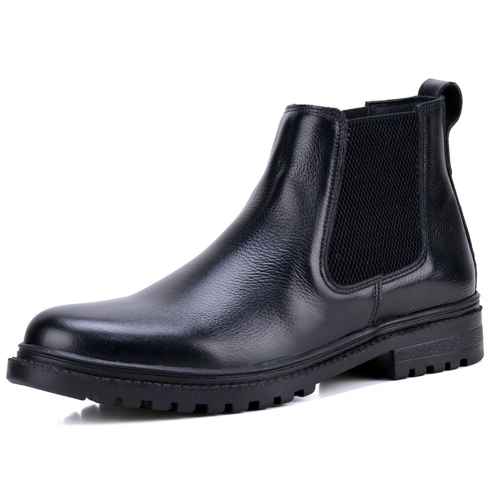 Bota Chelsea Coturno Mr. gutt Casual de Couro Preta
