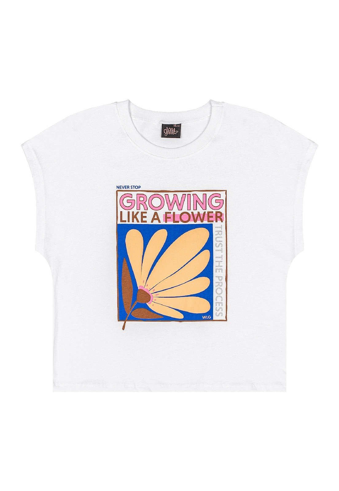 Vista 3 Infantil - Blusa em Algodão Juvenil Sem Manga Gloss marrom Gloss marrom