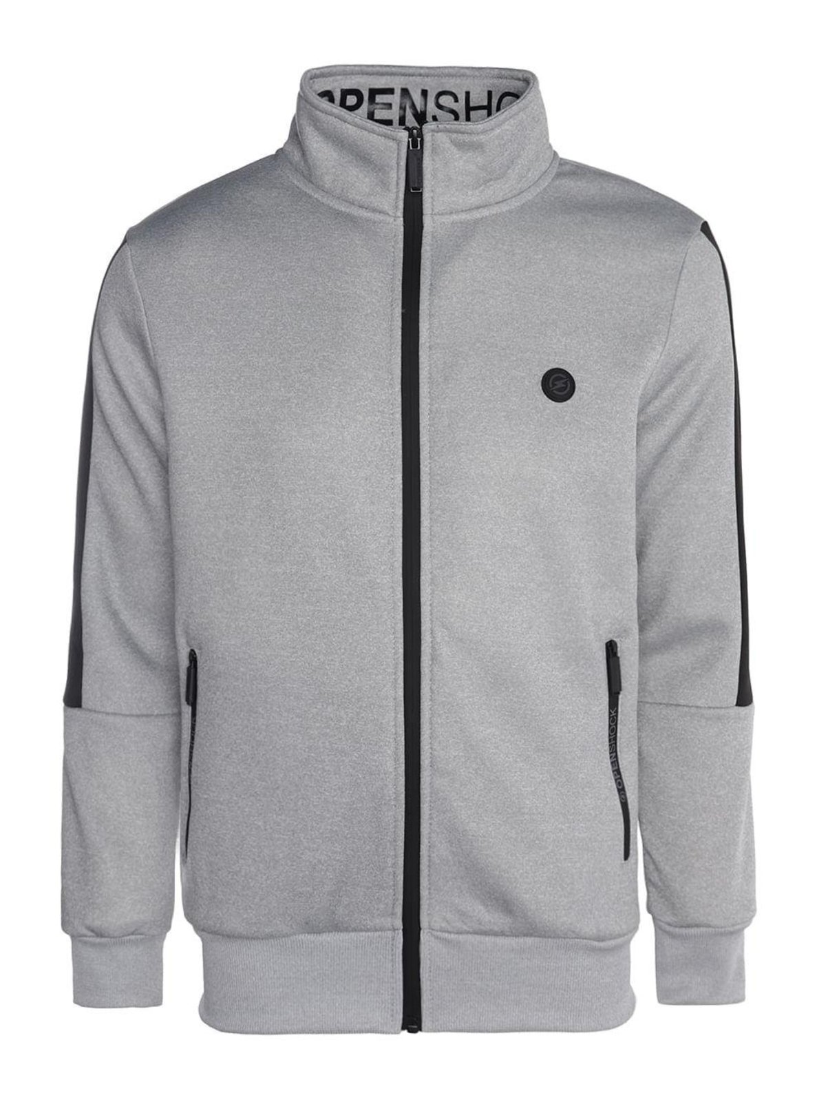 Jaqueta College Bolsos Zíper Masculina MESCLA