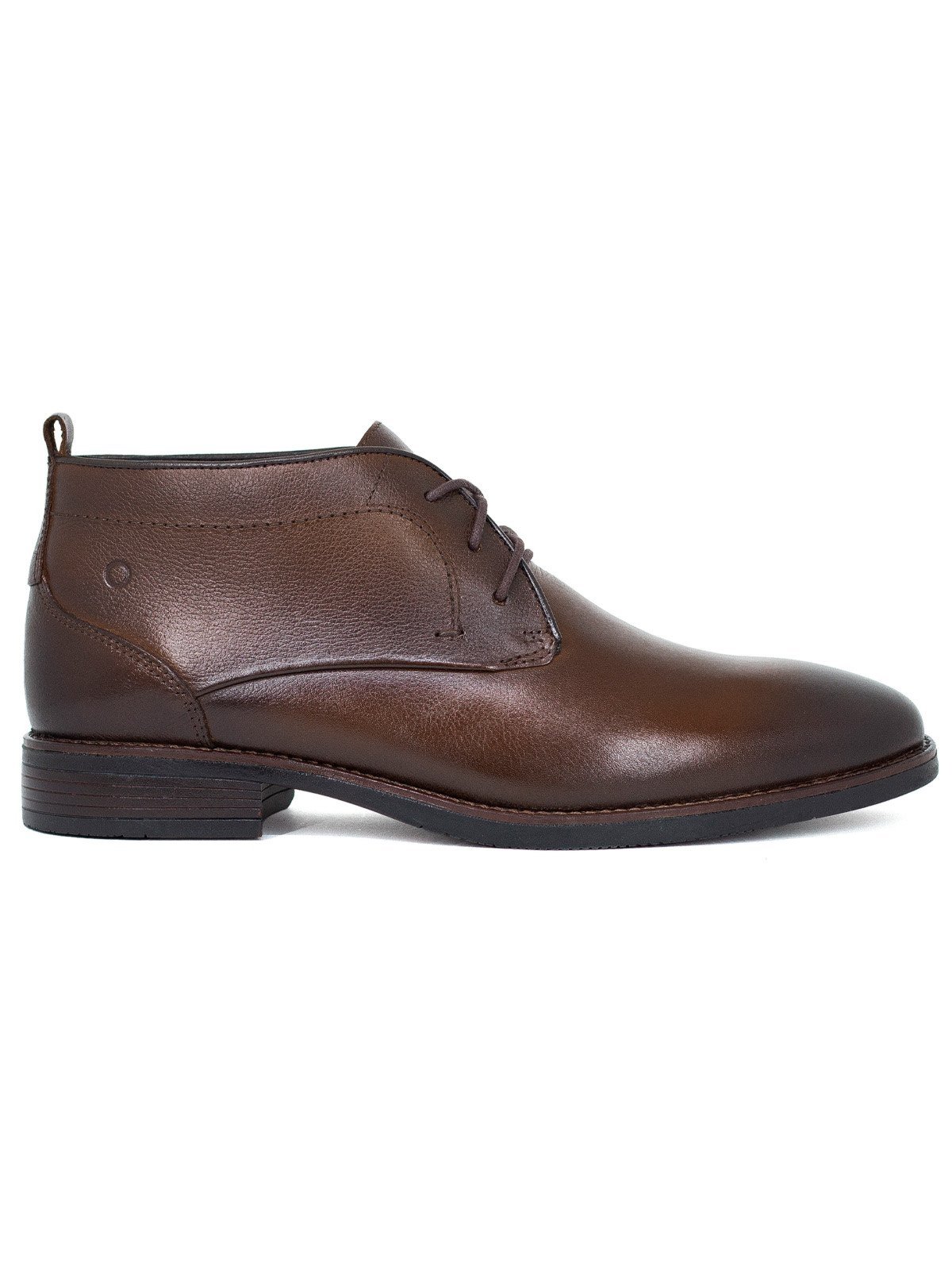Bota Masculina Democrata Metropolitan Taylor Hi Soft 32 Couro Confortável Marrom Mogno