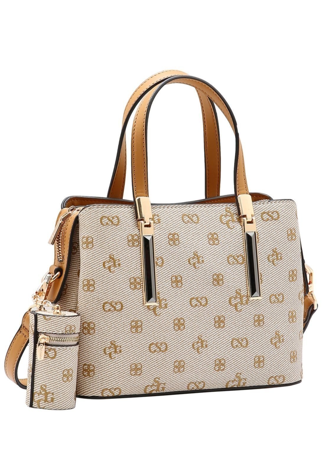 Bolsa Feminina Chenson Monograma Atemporal 3485414 Bege