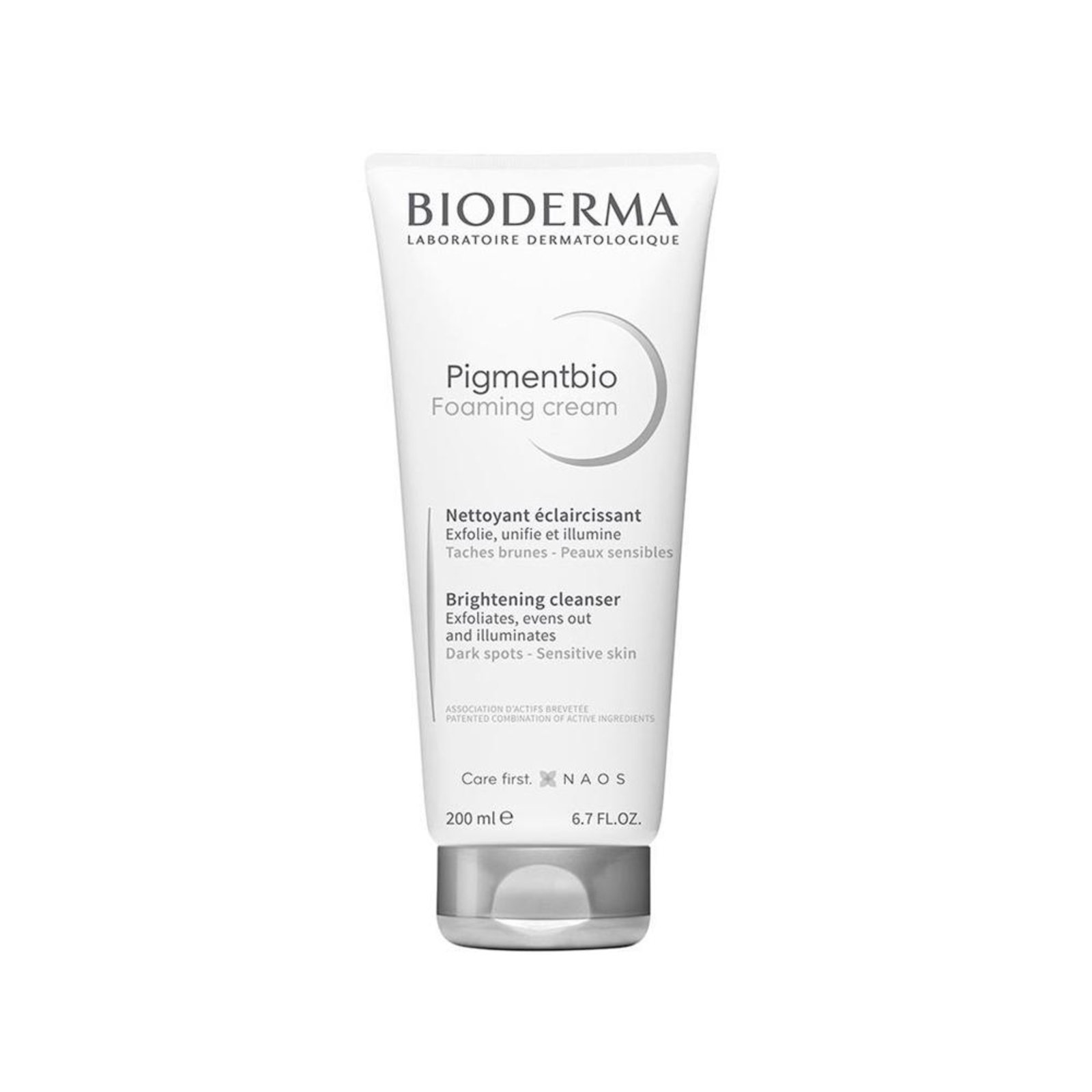 Vista 2 Bioderma Pigmentbio Foaming Creme Esfoliante Clareador 200ml incolor incolor