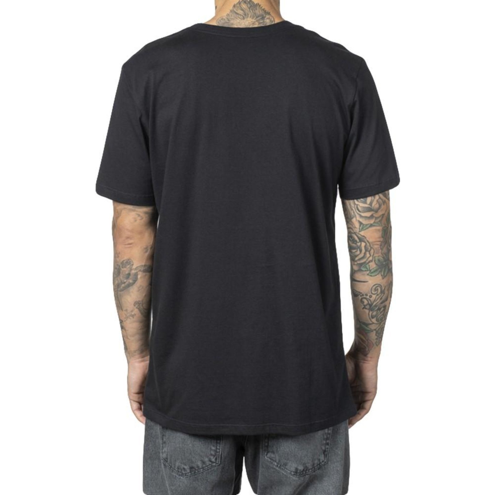Vista 3 Camiseta RVCA Balance Stacks WT23 Masculina preto RVCA preto