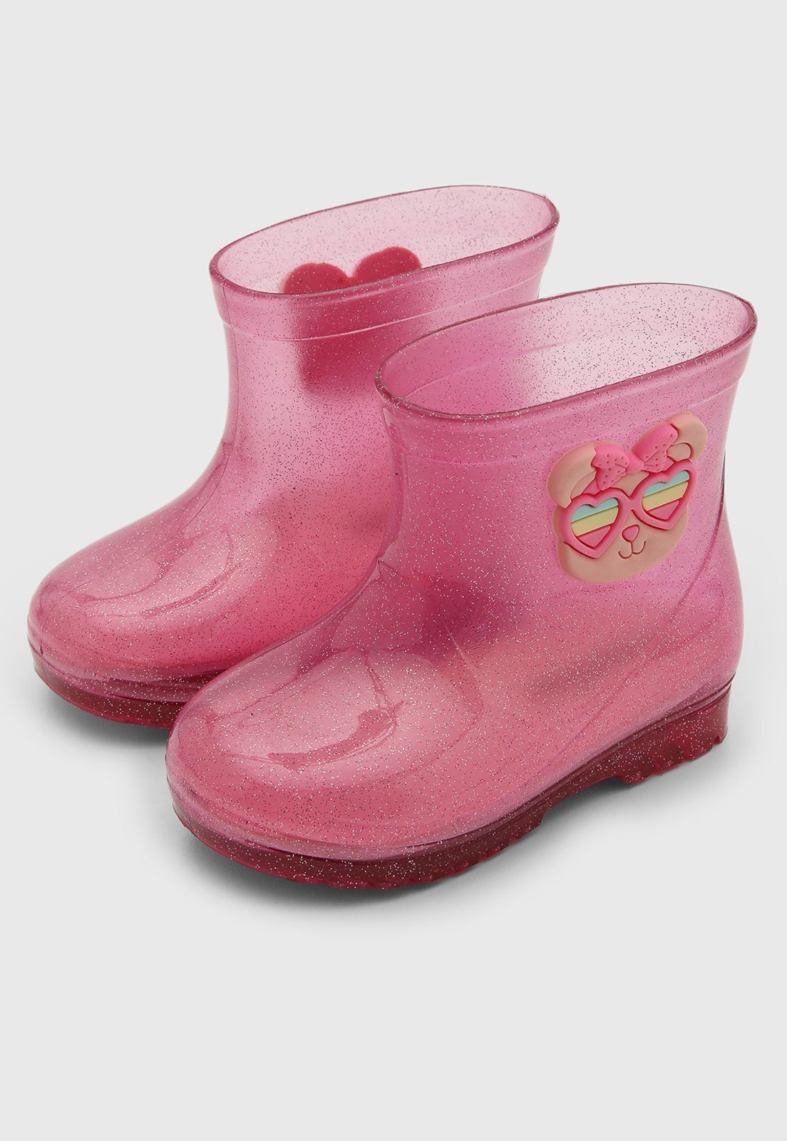Infantil - Bota Galocha Luelua Ursinho Rosa