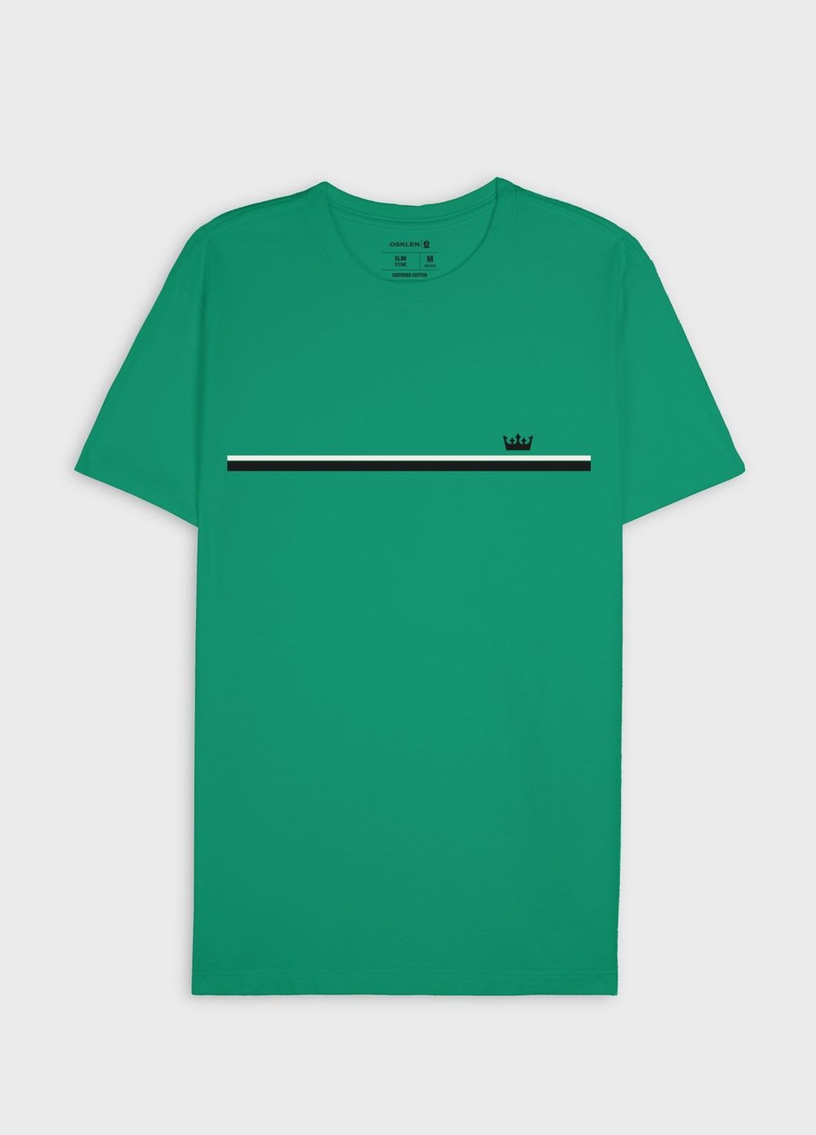 T-shirt slim vintage list riva coroa OSKLEN