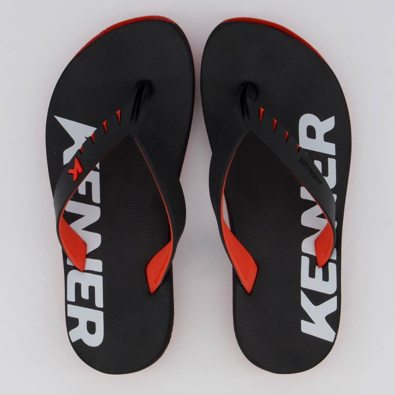Chinelo Kenner RED Juvenil Preto e Vermelho