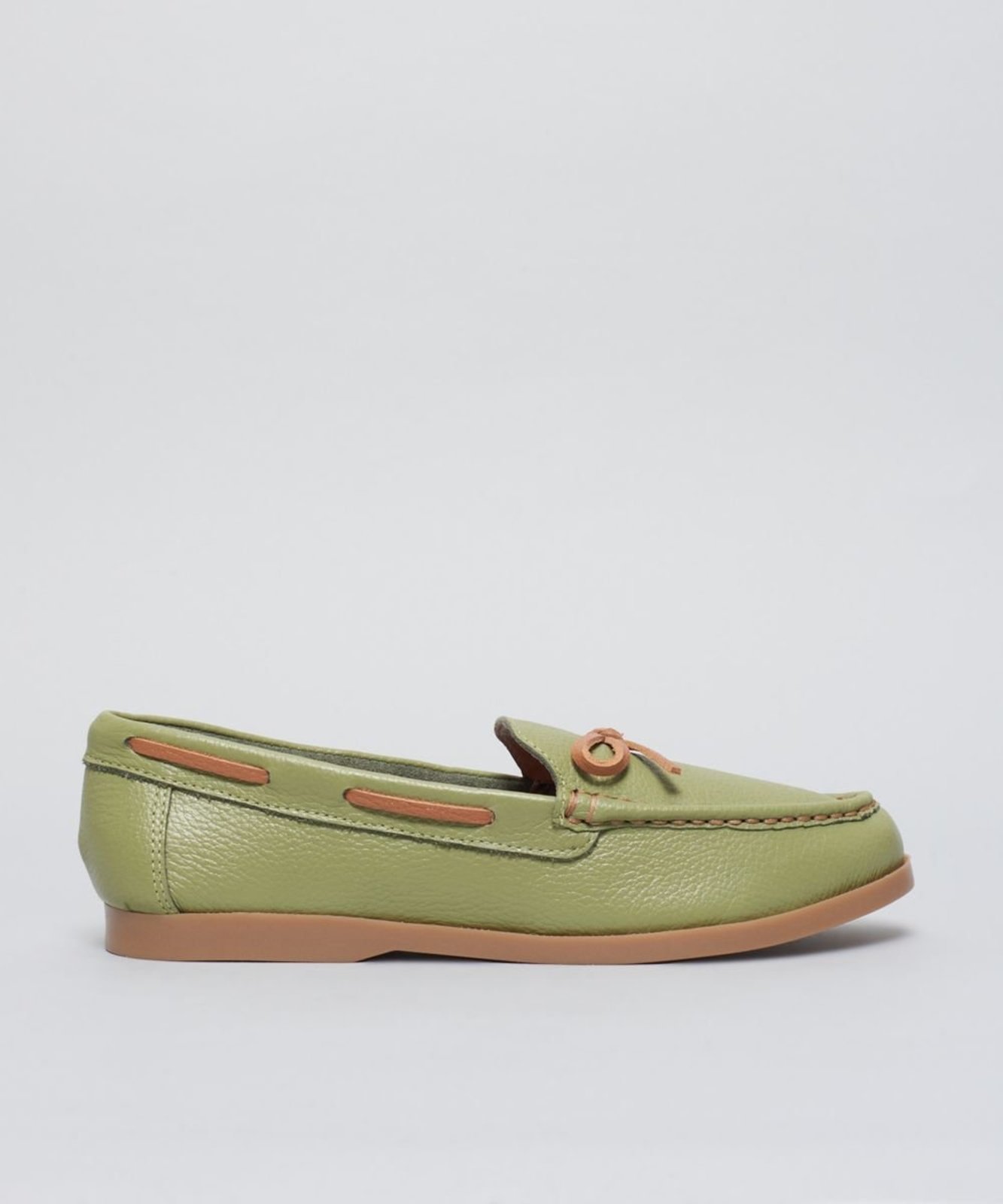 Mocassim Couro Laco - Capim Limao 34 - capim limao
