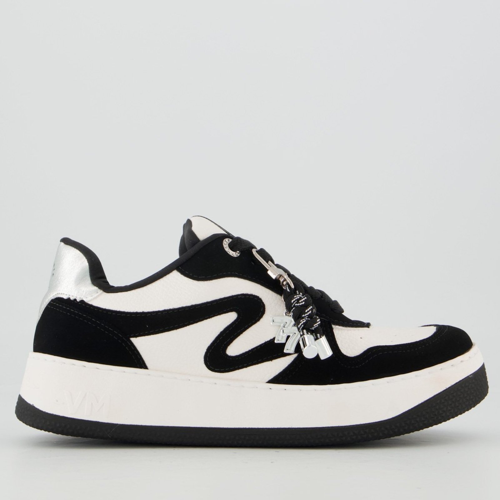 Tênis Via Marte V209 Feminino Branco e Preto