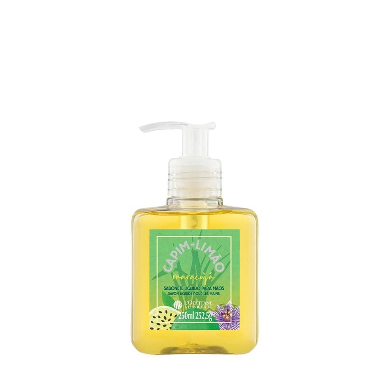 Sabonete Líquido para Mãos Capim-Limão Maracujá L'Occitane Au Brésil 250ml