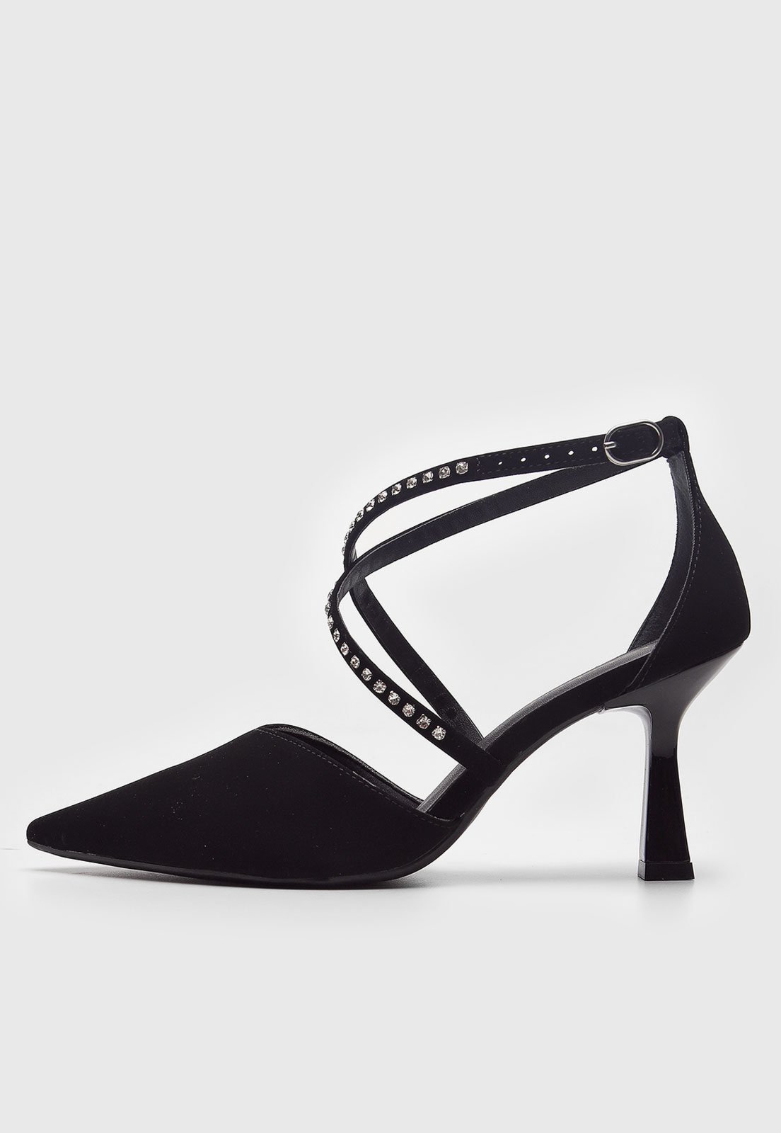 Scarpin cê Tira Aplicação Preto