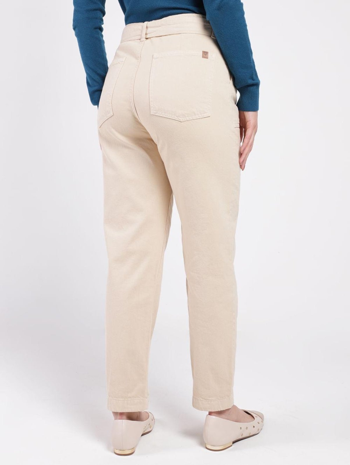 Vista 3 Calça Sarja Autentique Feminina AREIA amarelo Autentique amarelo