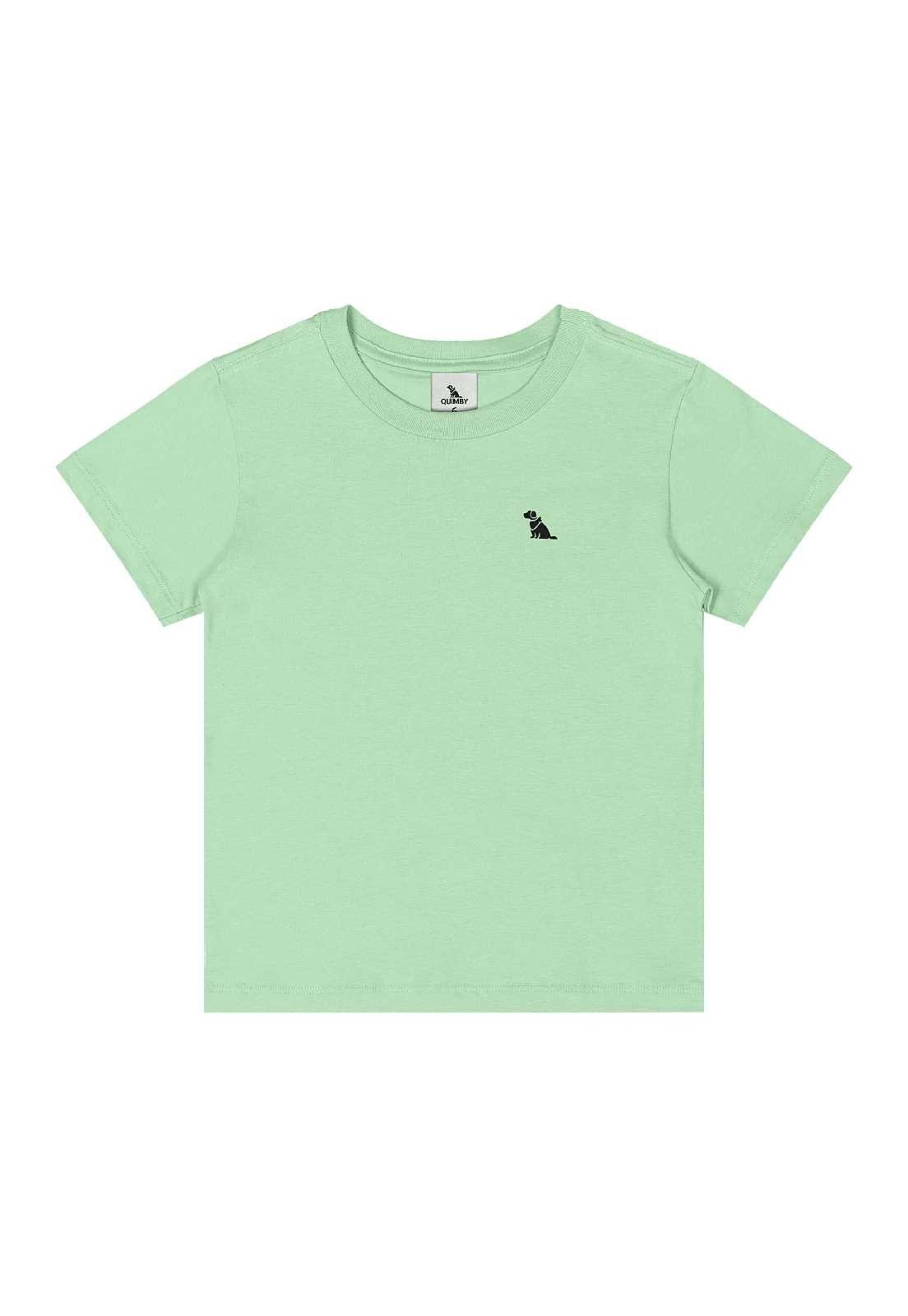 Infantil - Camiseta para Menino em Algodão Quimby Verde