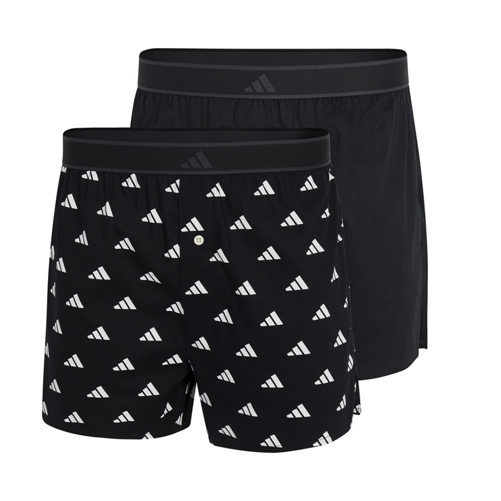 Kit com 2 Cuecas Samba-Canção adidas Underwear Preto