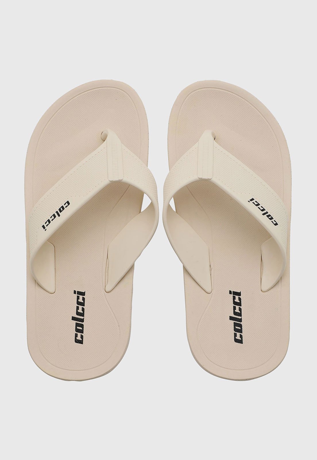 Chinelo Masculino Colcci Tira Larga Logo Off-White