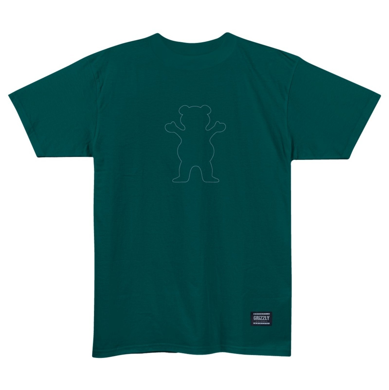 Camiseta Grizzly Outline Og Bear Tee - GREEN TEAL