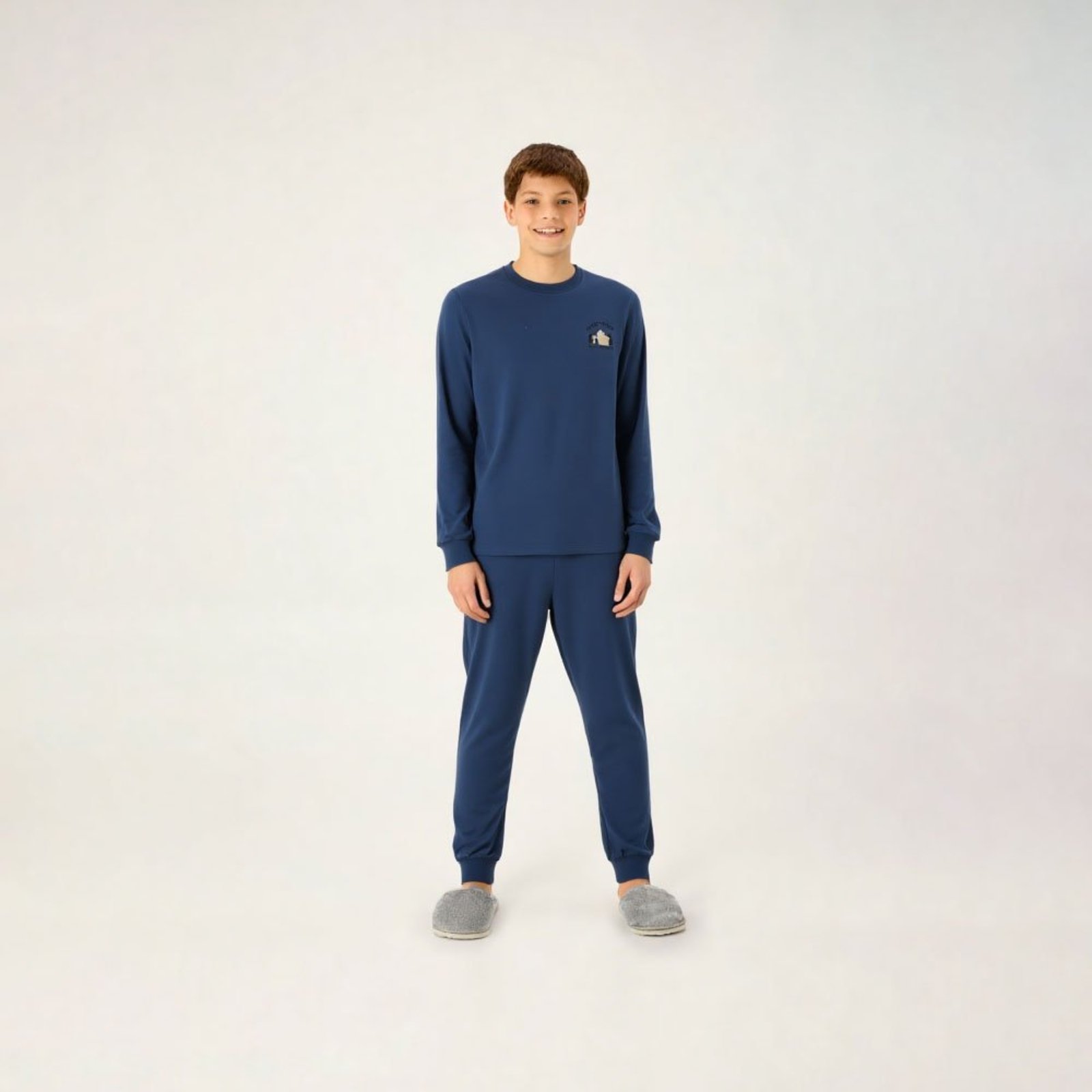 Pijama Azul Juvenil Pulla Bulla Menino - 200982-1316
