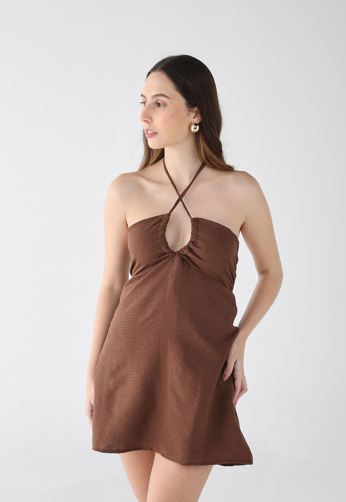 Vestido Feminino Volcom Dream Marrom