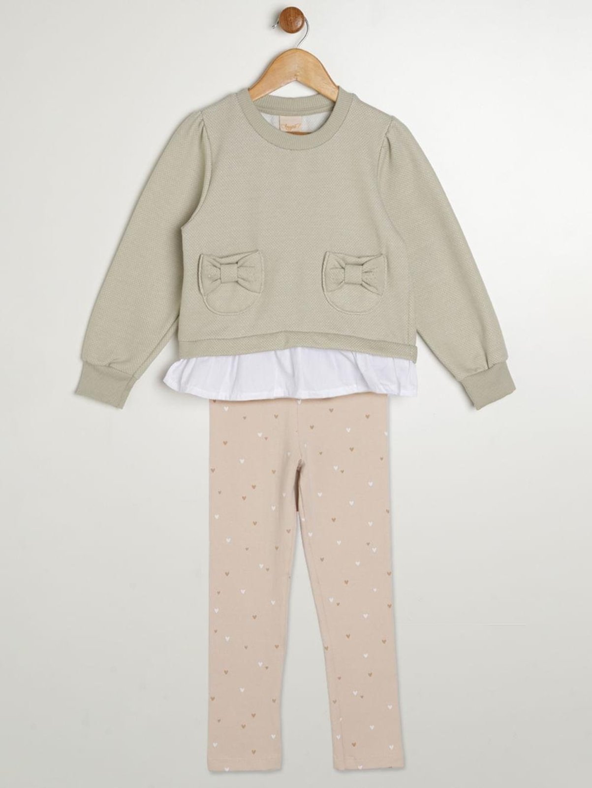 Infantil - Conjunto Longo Moletom Para - VERDE