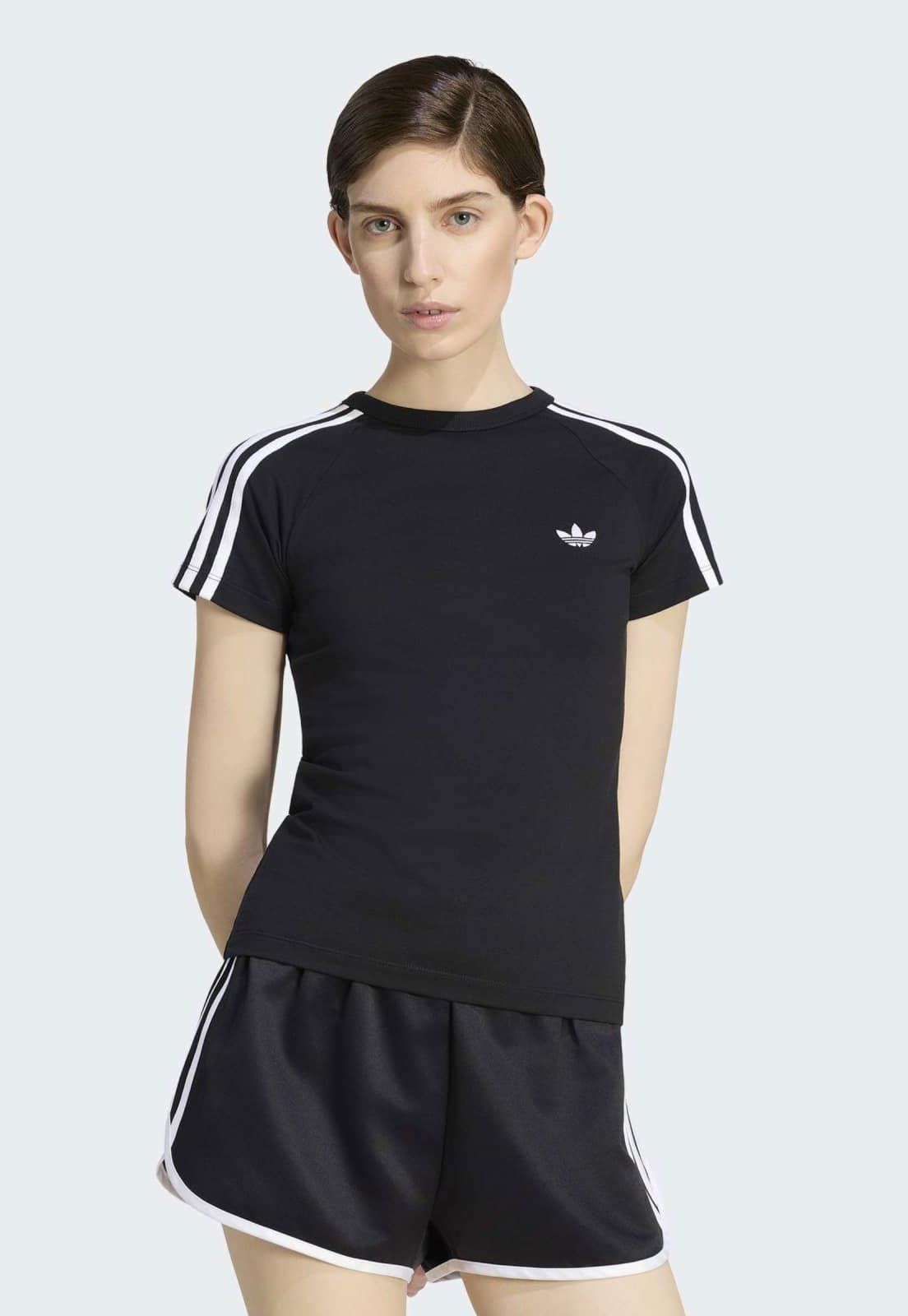 Camiseta Feminina adidas Originals Adicolor Preta