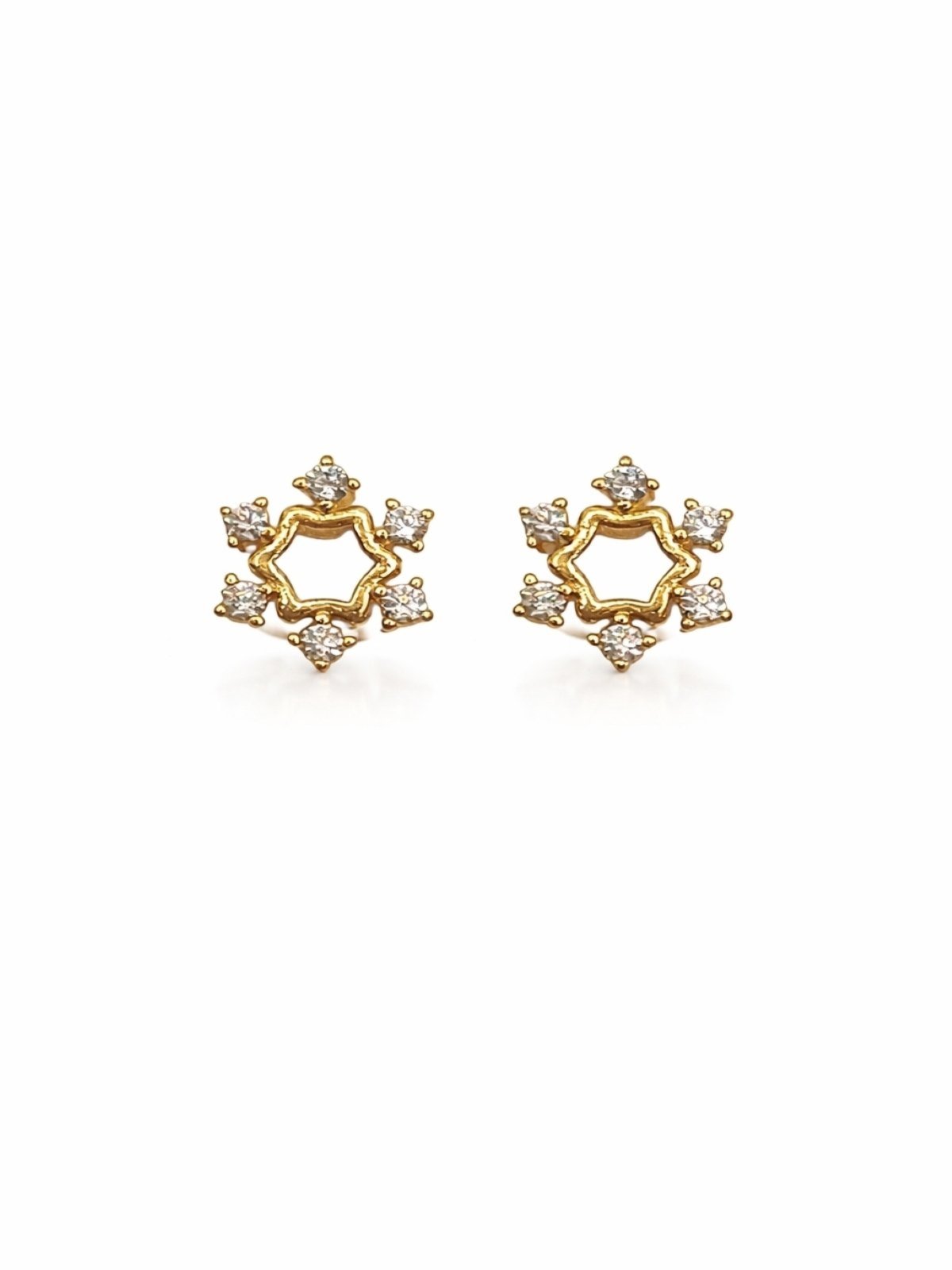 Brinco Estrela Banhado a Ouro 18k