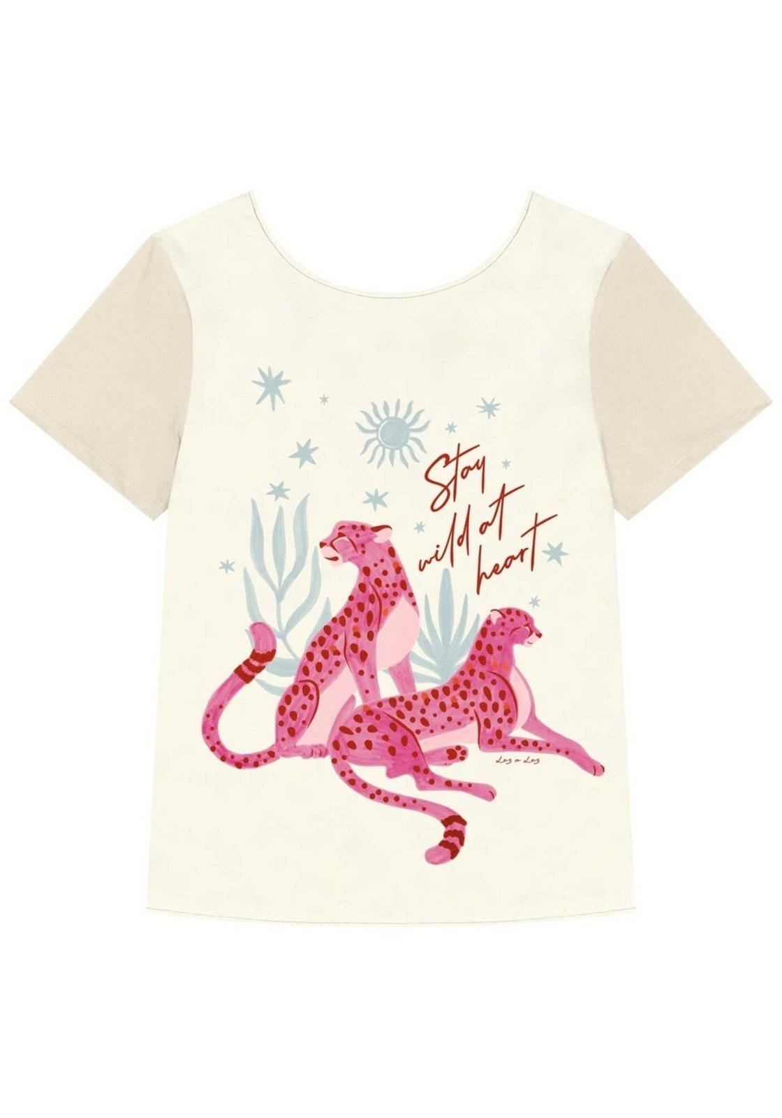 Blusa T-shirt De Mangas Curtas Com Frente Estampada