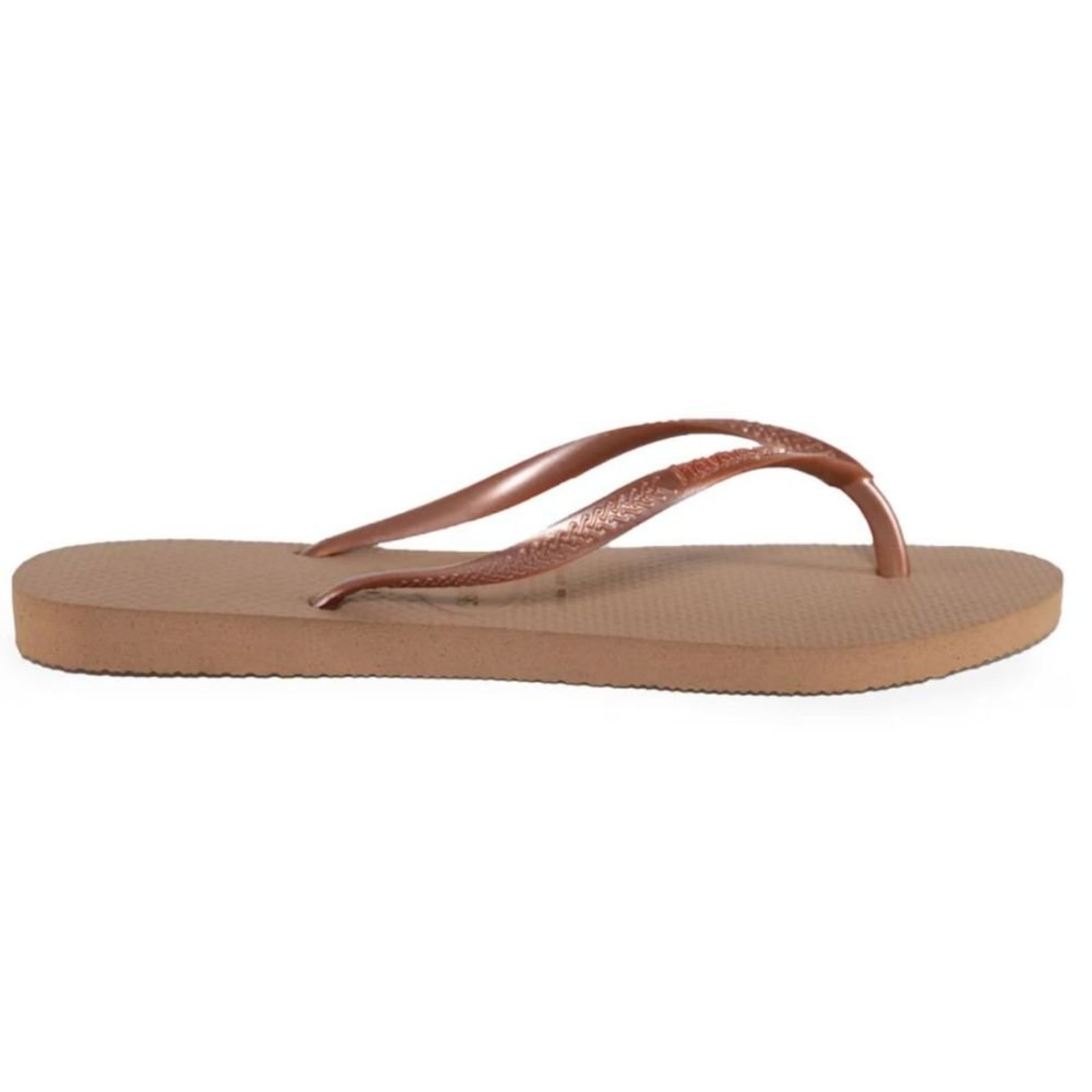 Vista 3 Chinelo Feminino Dedo Havaianas Slim Fc Dourado rosa Havaianas rosa