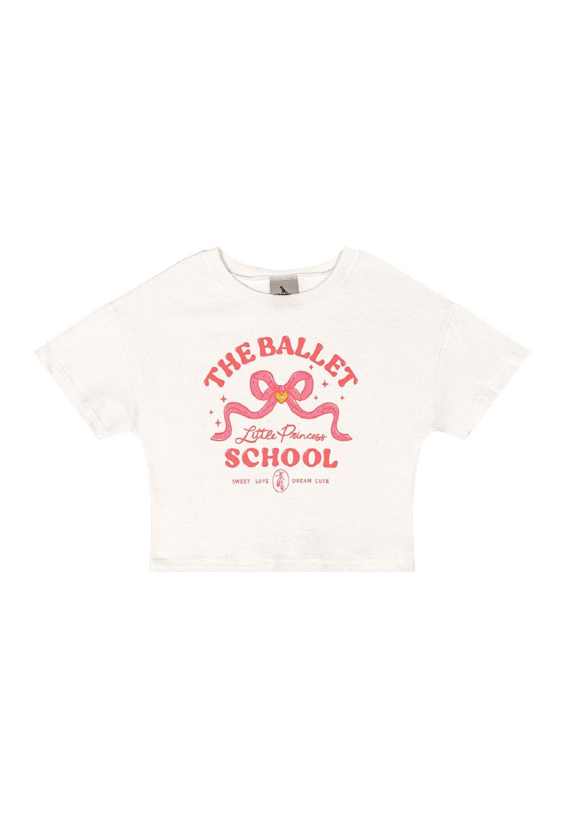 Infantil - Blusa Algodão Estampa Ballet Quimby Rosa