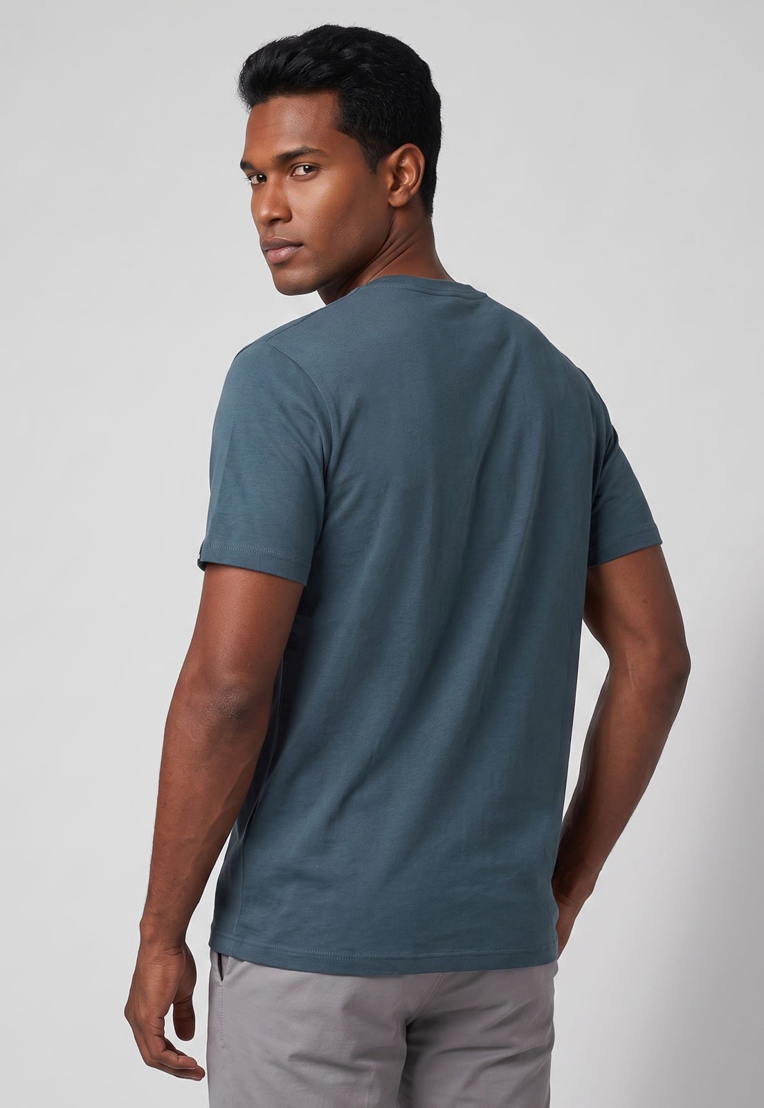 Camiseta Masculina Quiksilver Transfer Square Azul
