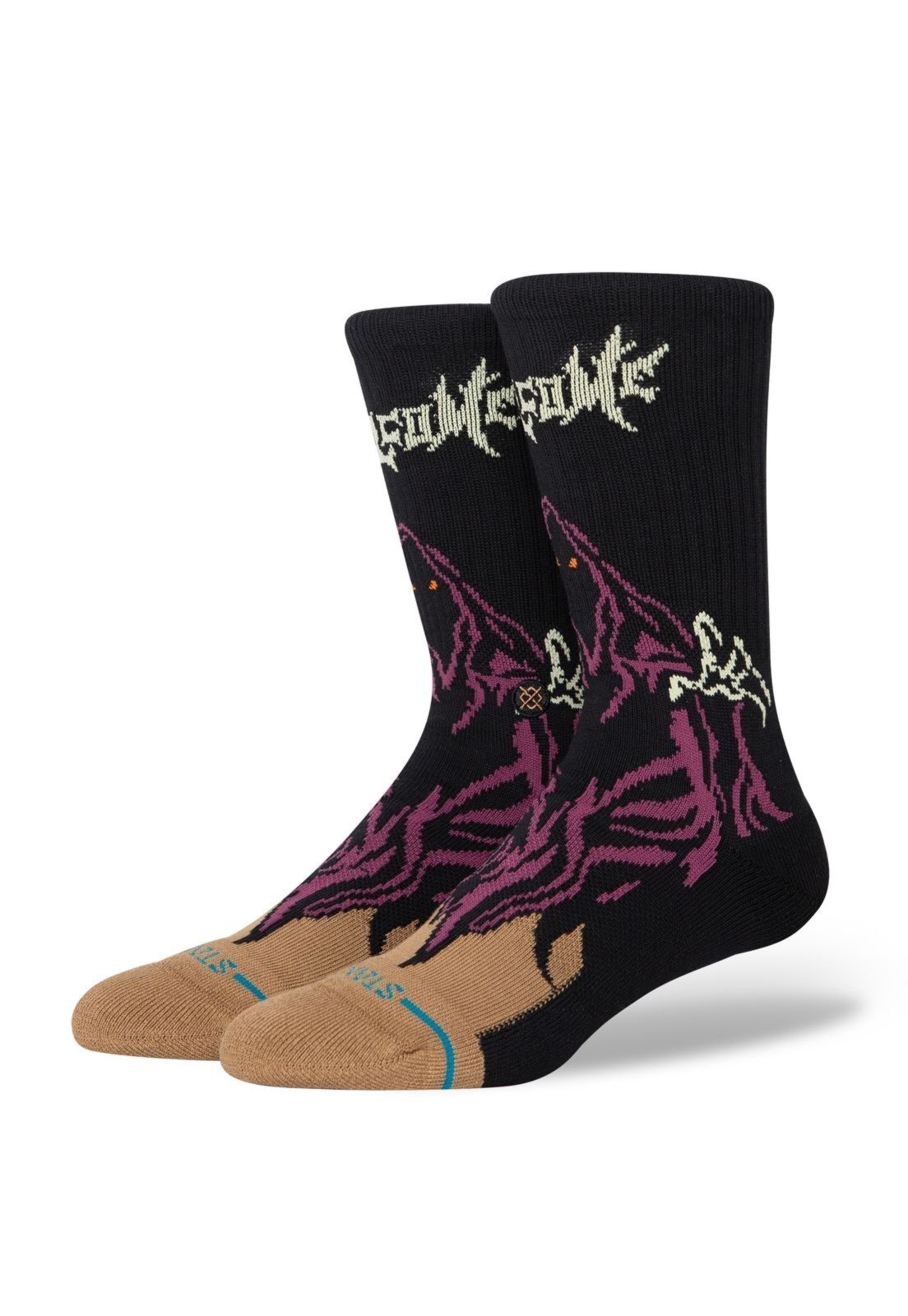 Meia Stance Welcome Skelly Preta