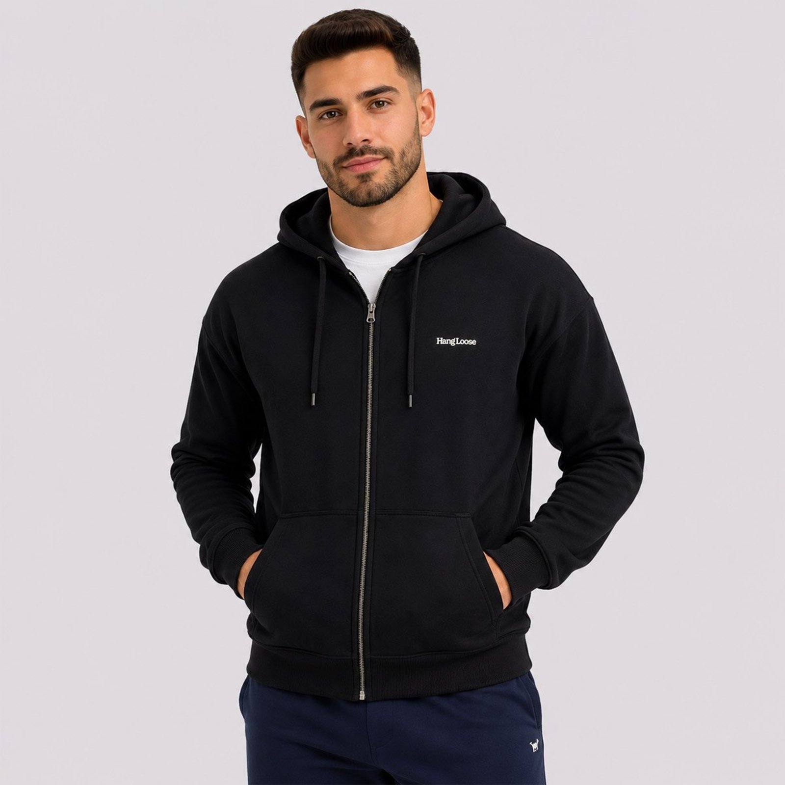 Moletom Hang Loose Typo Preto