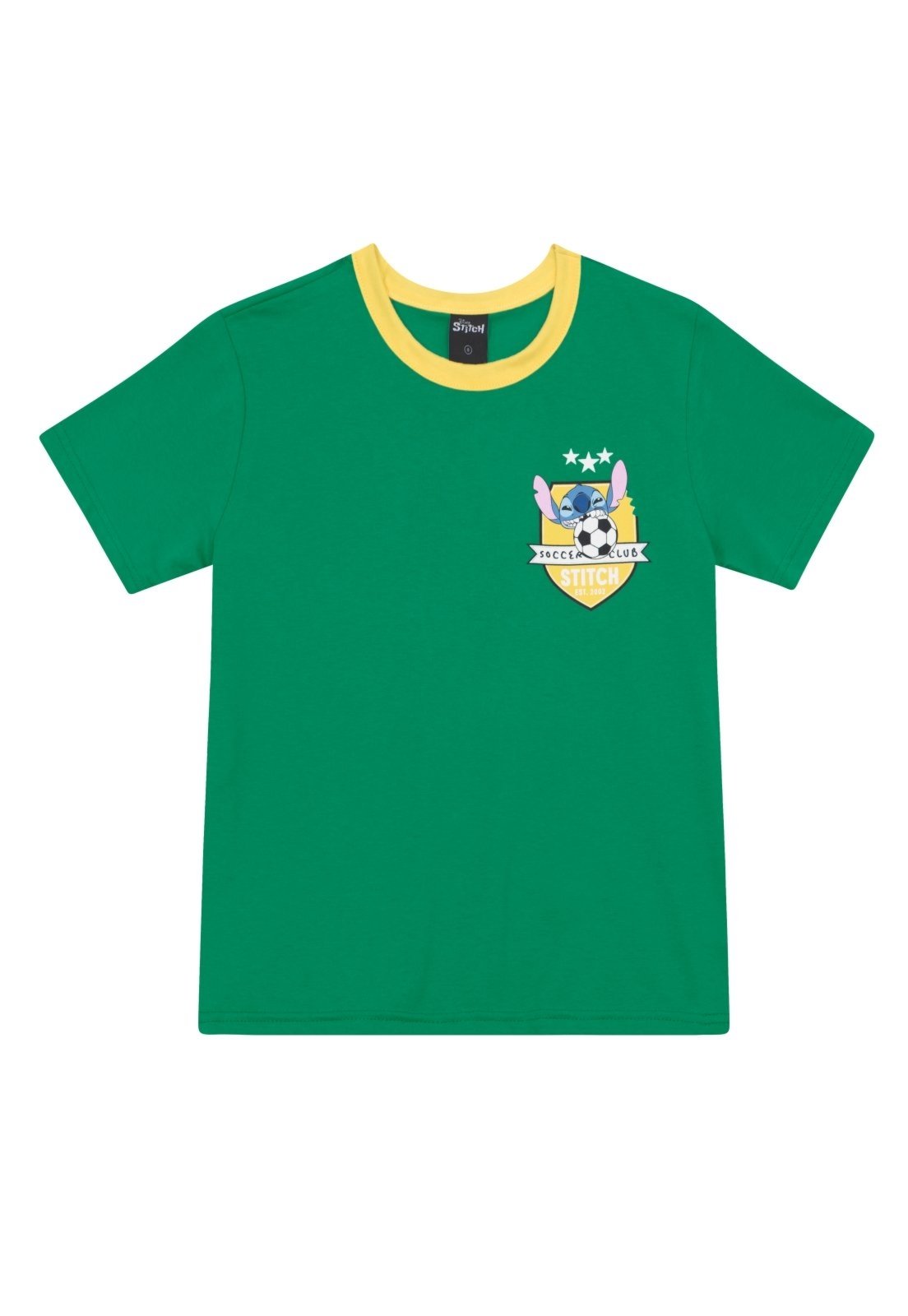 Infantil - Camiseta unissex copa do mundo com Stitch Brandili