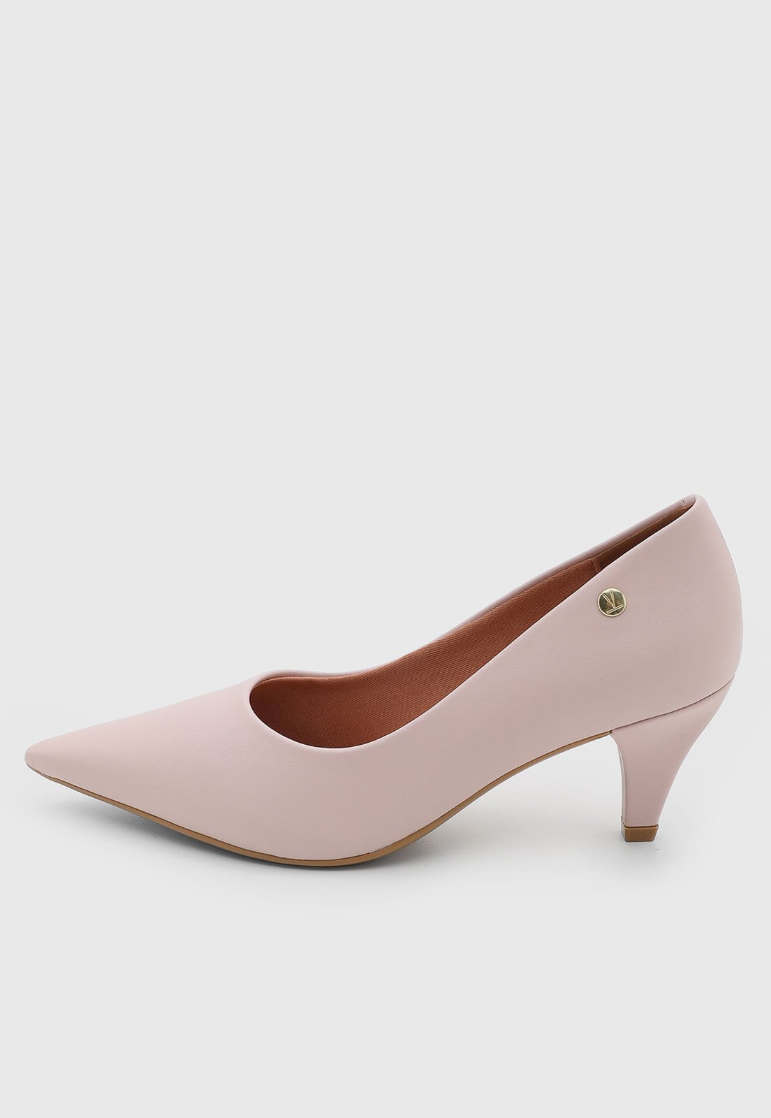 Scarpin Feminino Vizzano Salto Médio Rosa