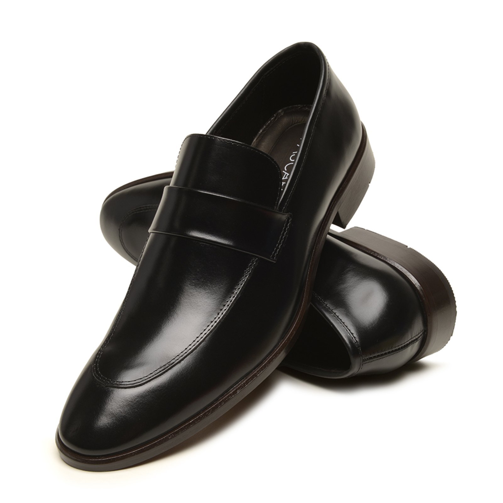 Sapato Masculino Social Couro A. Andrade Sola De Couro Oxford Casual Macio Tendência Preto