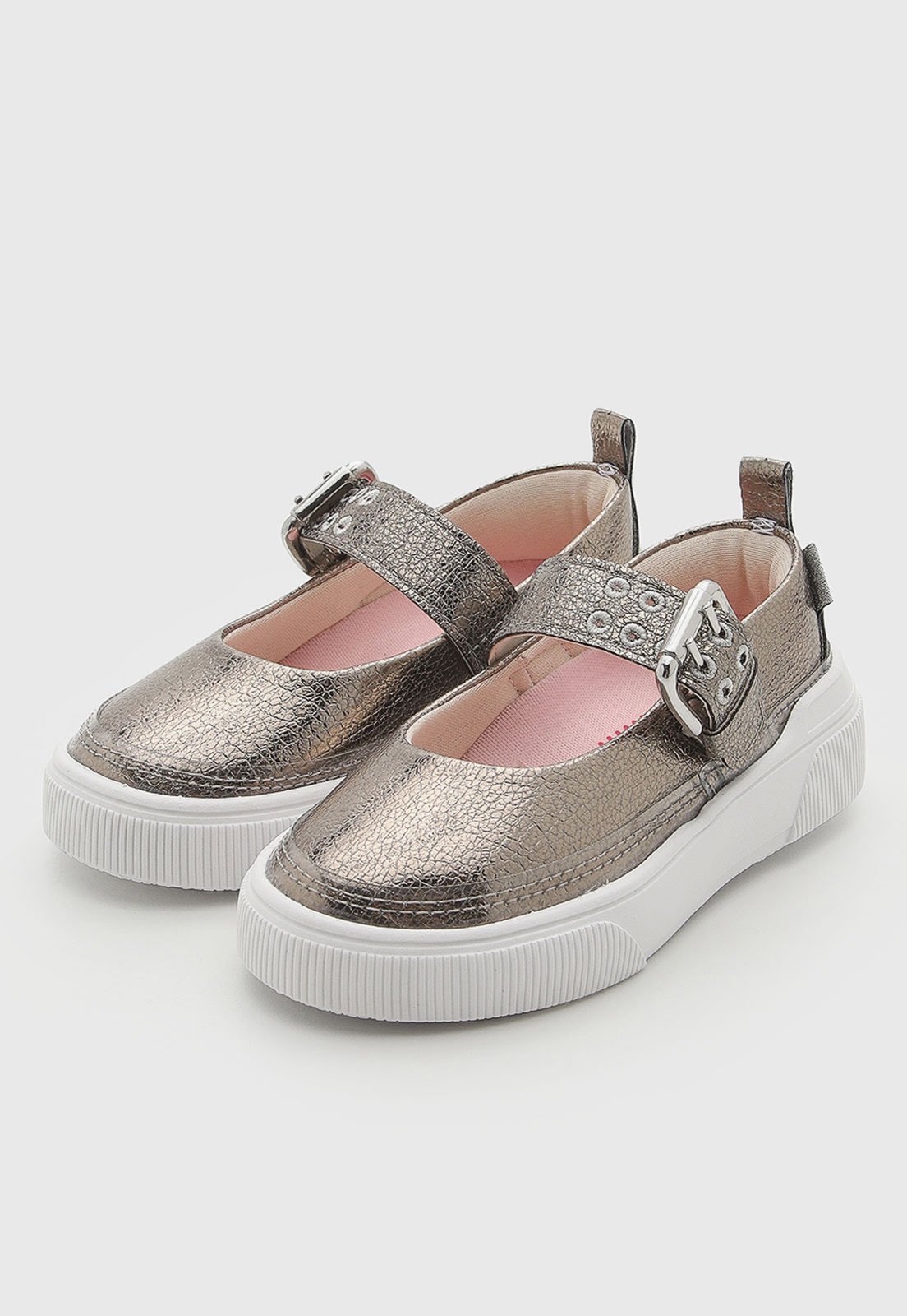 Infantil - Sapatilha Klin Sky Fivela Prata