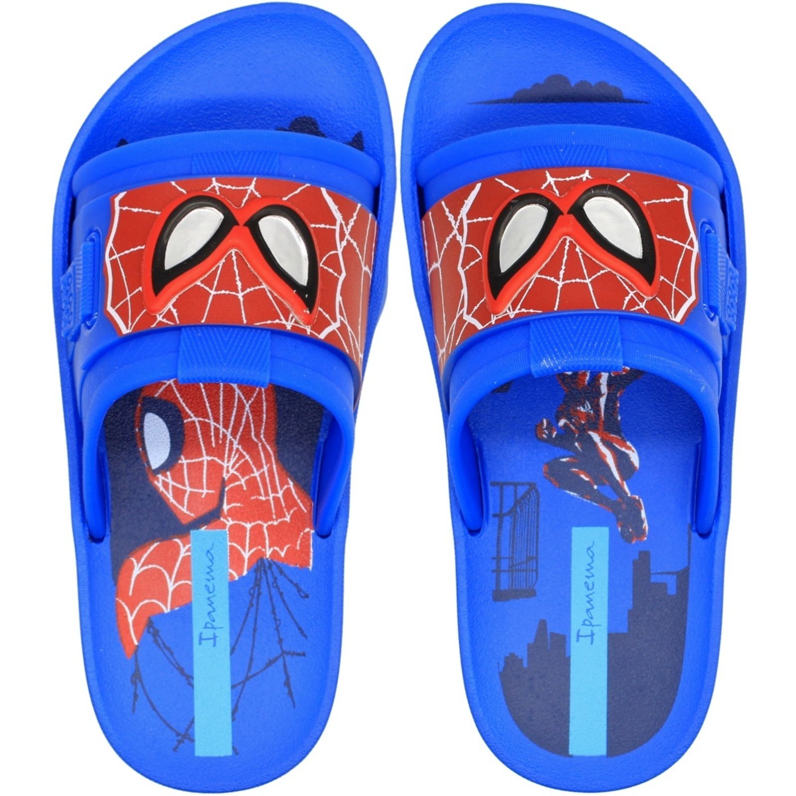 Infantil - Chinelo Slide Ipanema Marvel Action Web Hero Menino