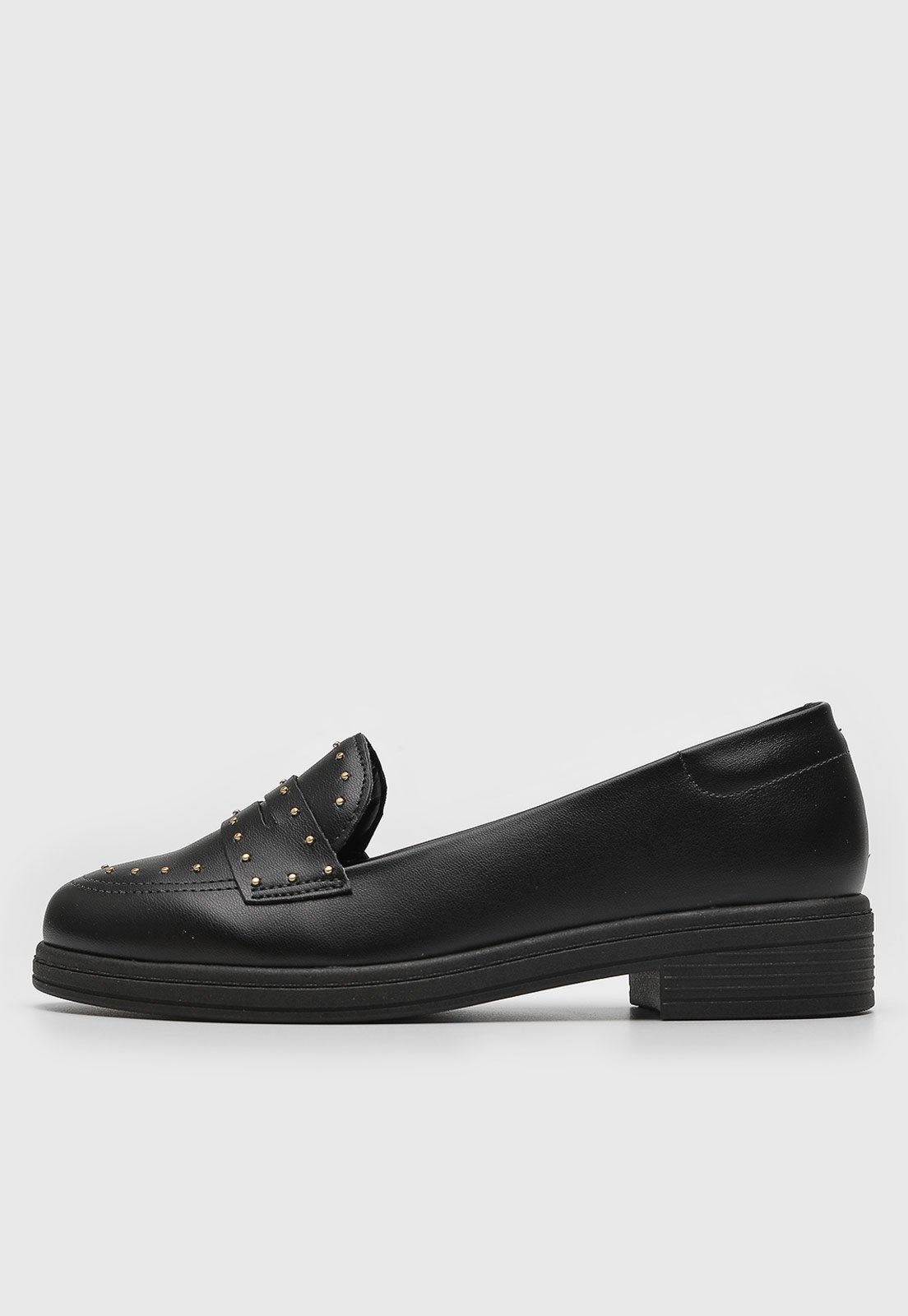 Mocassim Beira Rio Tachas Preto