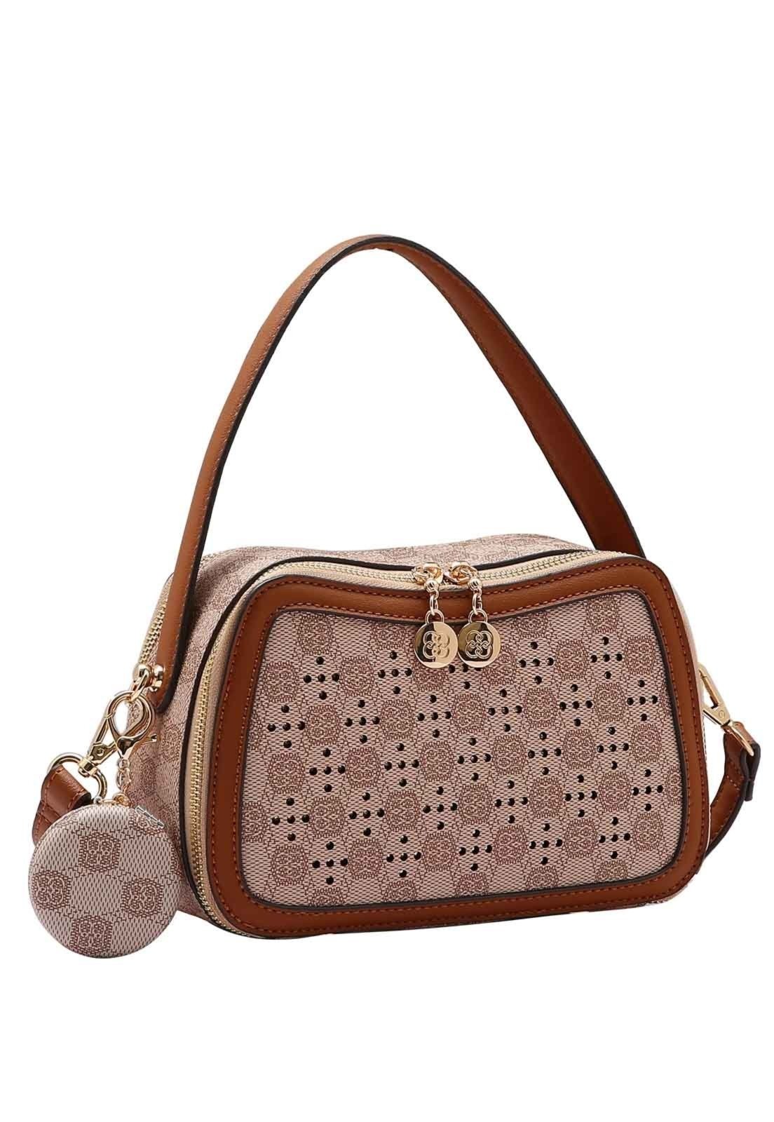 Bolsa Feminina Chenson Original New Cristal Mão Marrom 3485030