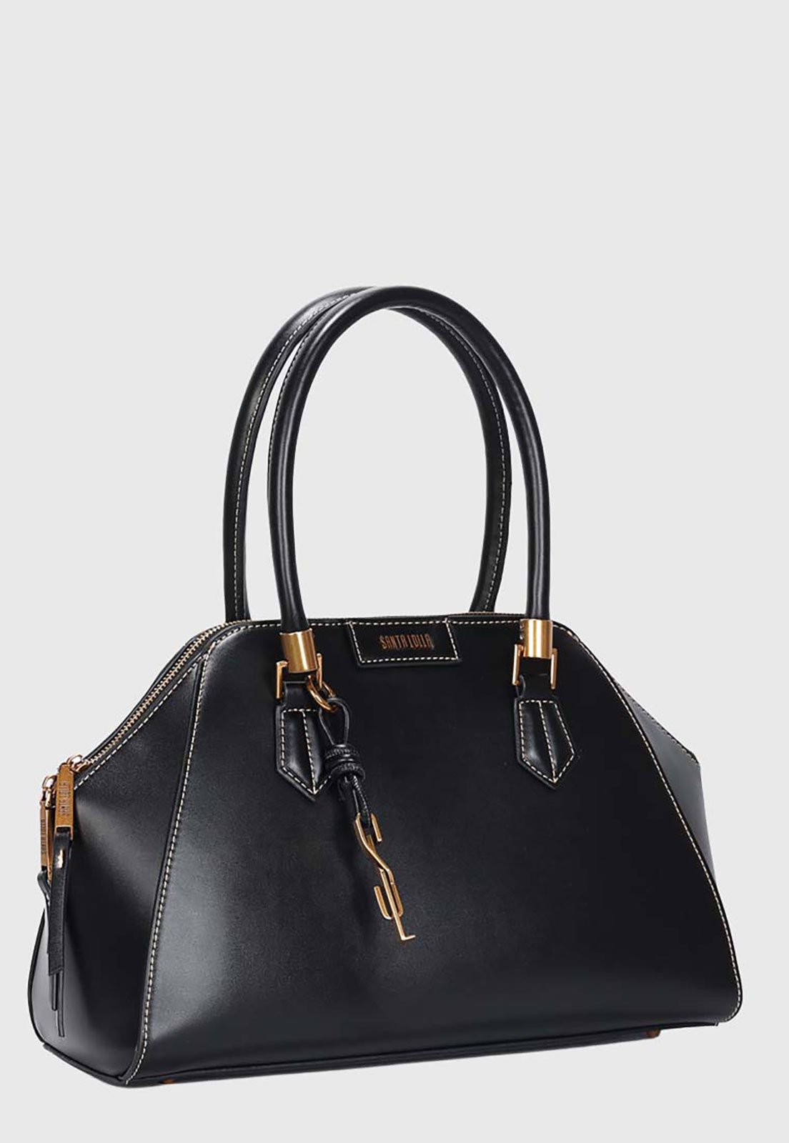 Bolsa Grande Santa Lolla Estruturada Preta