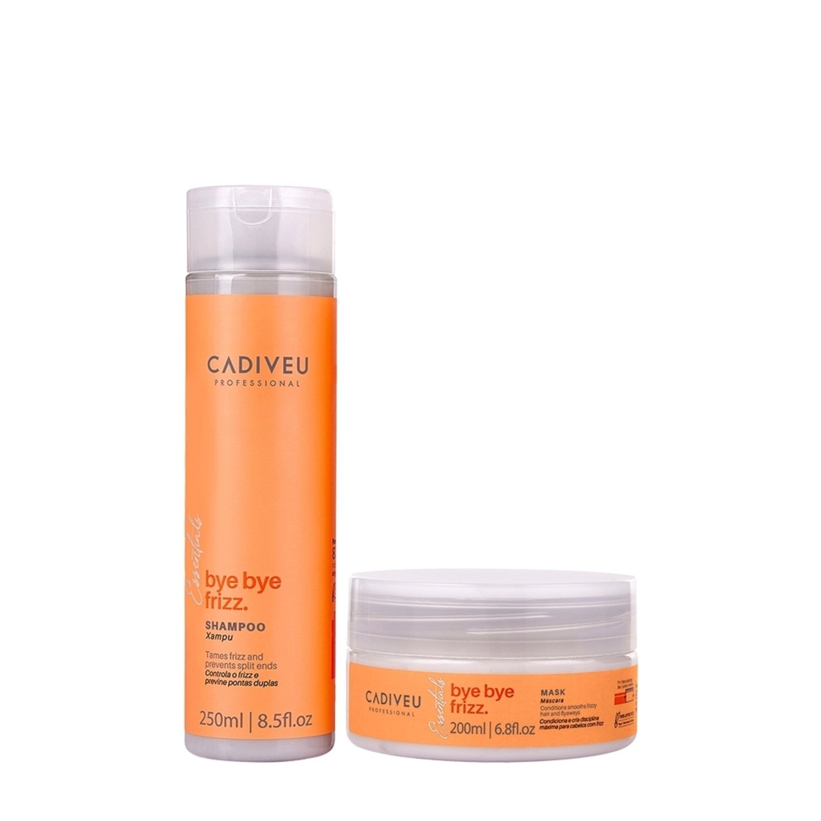 Vista 2 Kit Cadiveu Professional Bye Bye Frizz Shampoo e Máscara (2 produtos) multicolorido Cadiveu Professional multicolorido