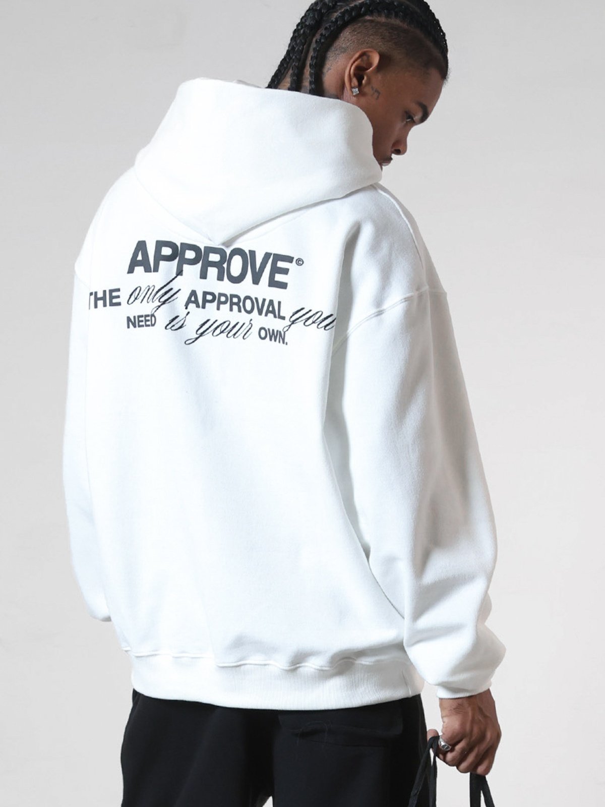 MOLETOM OVERSIZED APPROVE TIMELESS - OFF WHITE